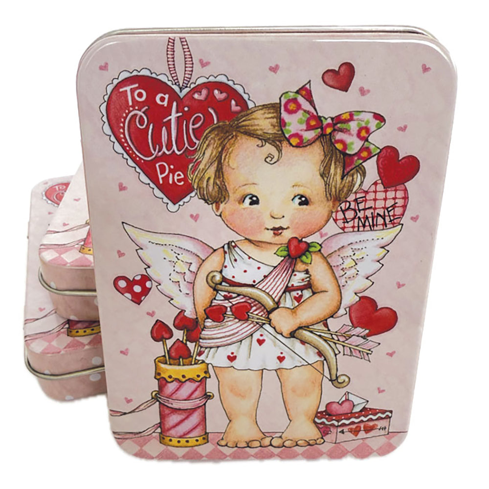  Mary Engelbreit's Valentine Cutie Pie Vinyl Sticker Decals Tin、mySite、ghnorth