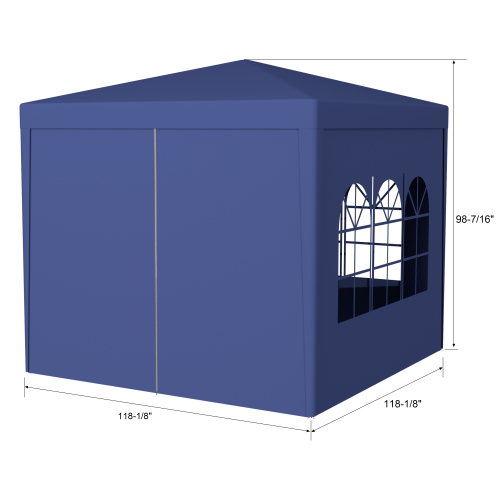 10'x10' Party Tent Outdoor Heavy Duty Gazebo Wedding Canopy + 4 Removable Walls、、eastwooduniform