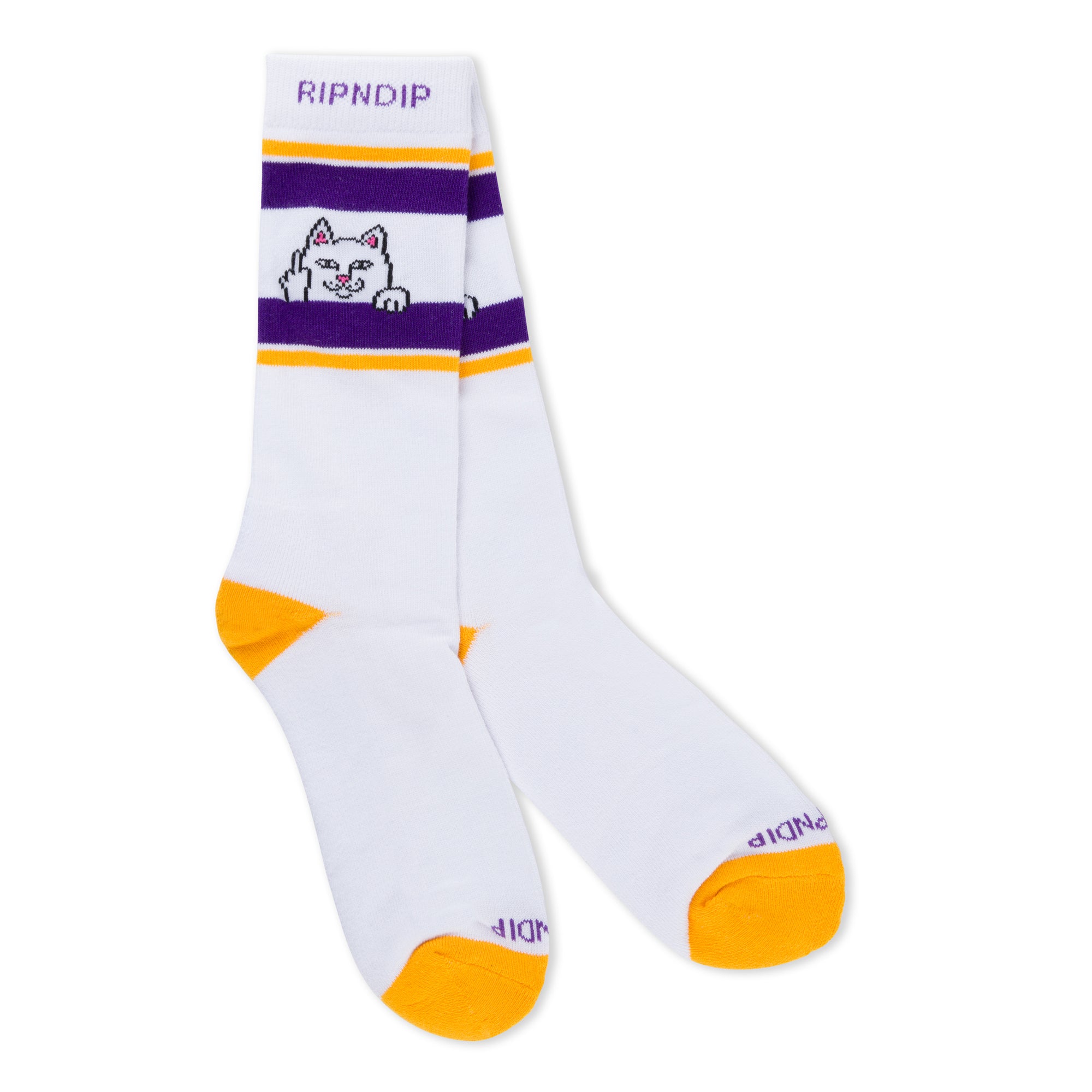  Peeking Nermal Socks (Purple/Gold)、mySite、merchandisen