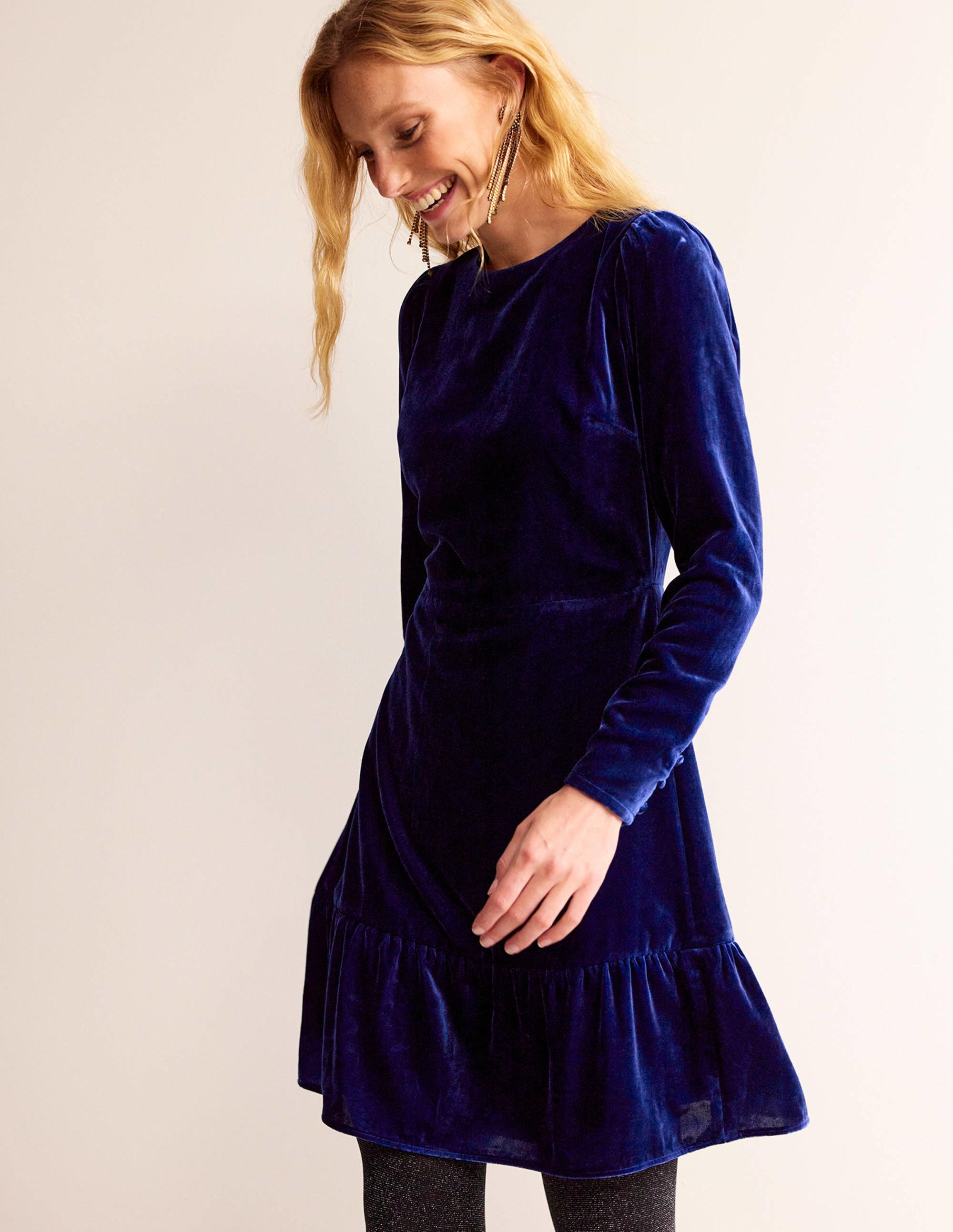  Velvet Short Dress-Sapphire Blue、mySite、ashleygrahame