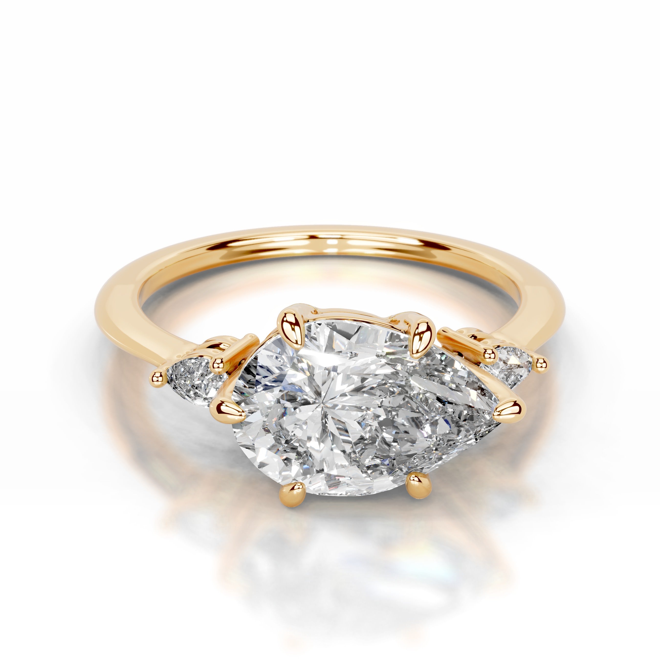 Maura Lab Grown Diamond Ring - 18K Yellow Gold、mySite、hinf8tx79