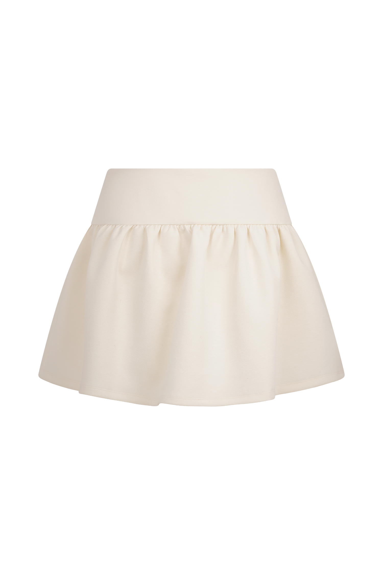 Jennie Frill Mini Skort - Ivory、mySite、solidvoid