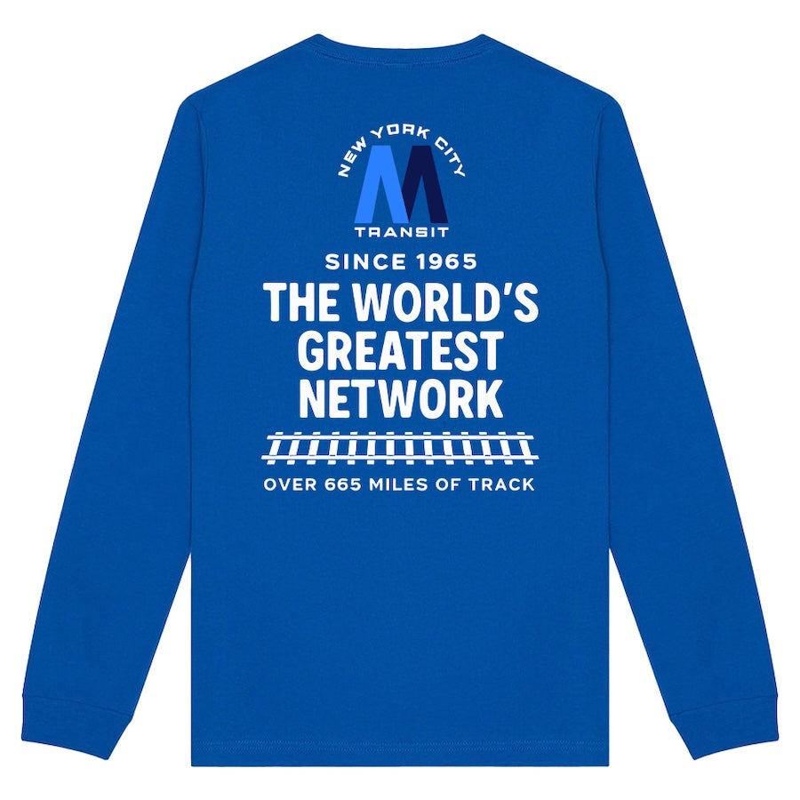 NYC Transit: The World's Greatest Network Since 1965 Long Sleeve、mySite、vikingsvslions