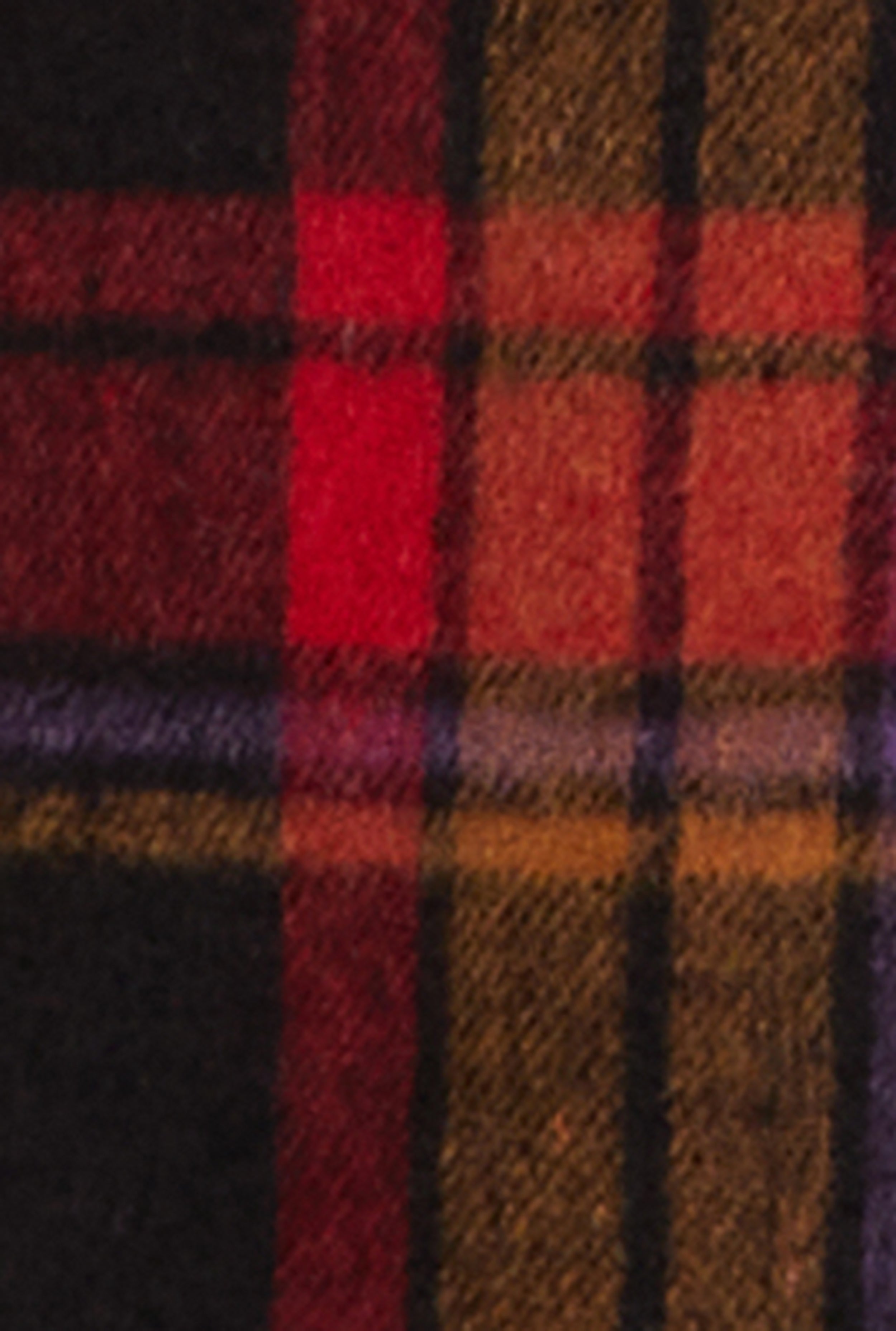 Spoon Jeans Faux Fur Collar Plaid Shacket、mySite、camillekostekn