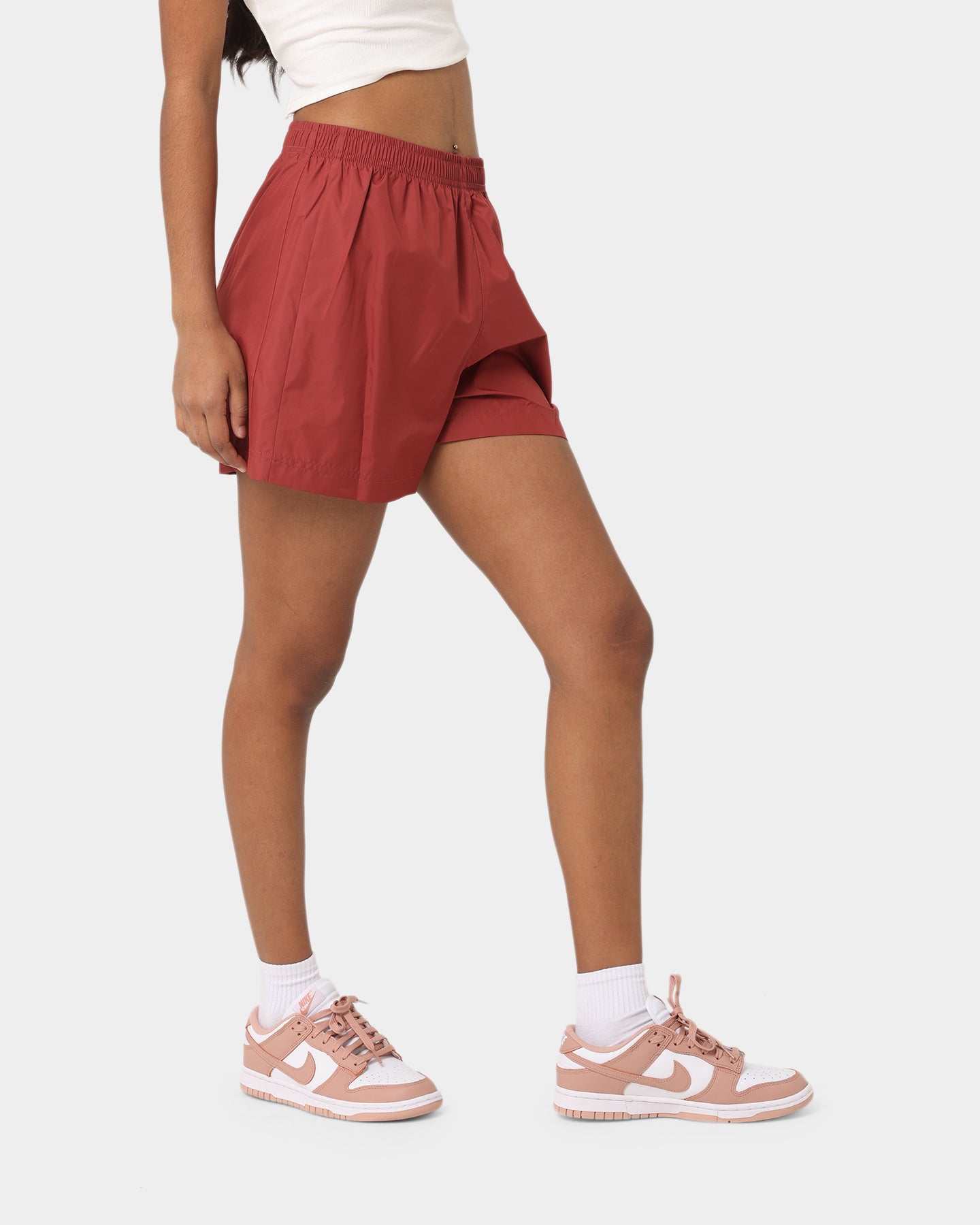 Nike Women's Nike Sportswear Woven Leopard High-Waisted Shorts Cedar/Metallic、mySite、zt4zffjzw