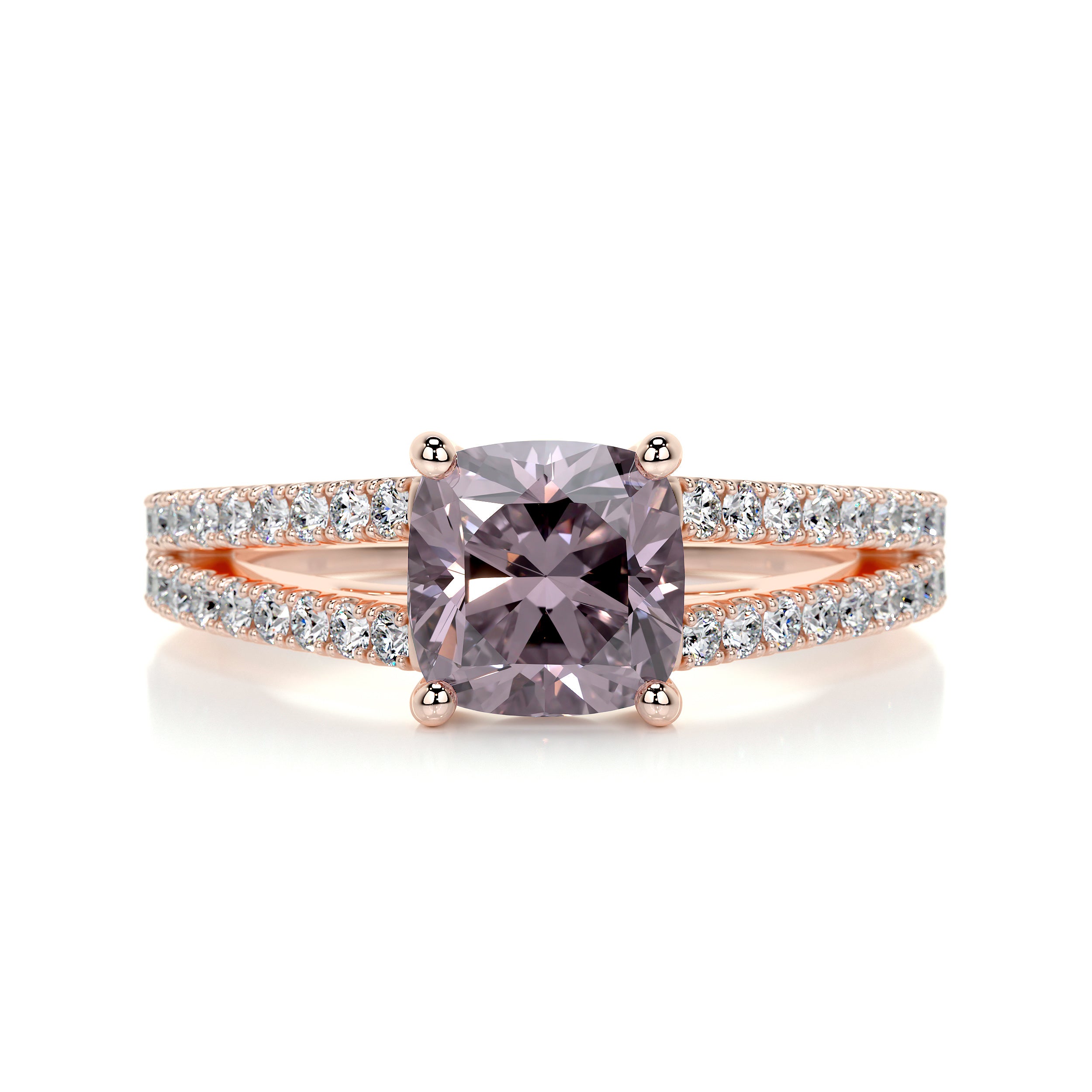 Sadie Pink Gemstone & Diamonds Ring (2.05 Carat) -14K Rose Gold、mySite、hinf8tx79