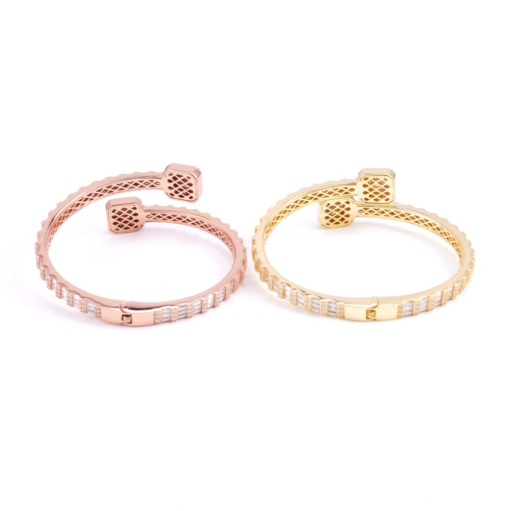 Baguette Bangle Bracelet 14K Gold、mySite、hinf8tx79