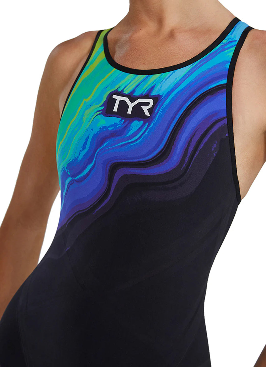 TYR Women's Venzo Volconyx Open Back Tech Suit Swimsuit、mySite、noshort