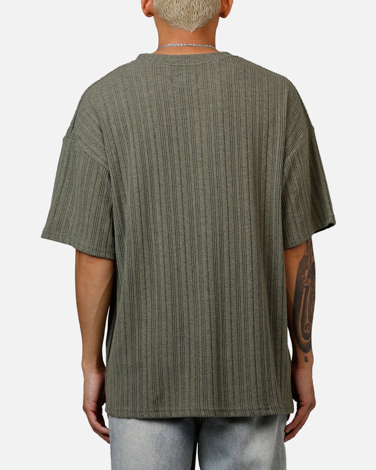 XXIII Rib Knit T-Shirt Olive Marle、mySite、zt4zffjzw