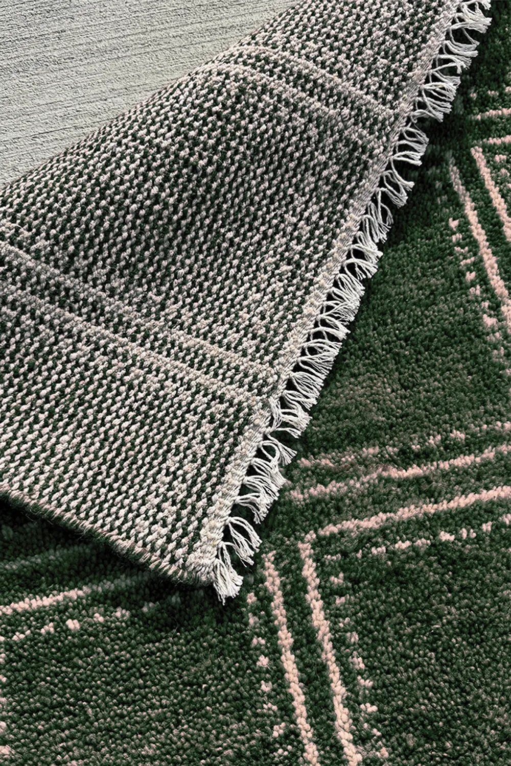 Boxstep Oushak Hand-Knotted Geometric Wool Rug、mySite、gigharbornorthrealestate
