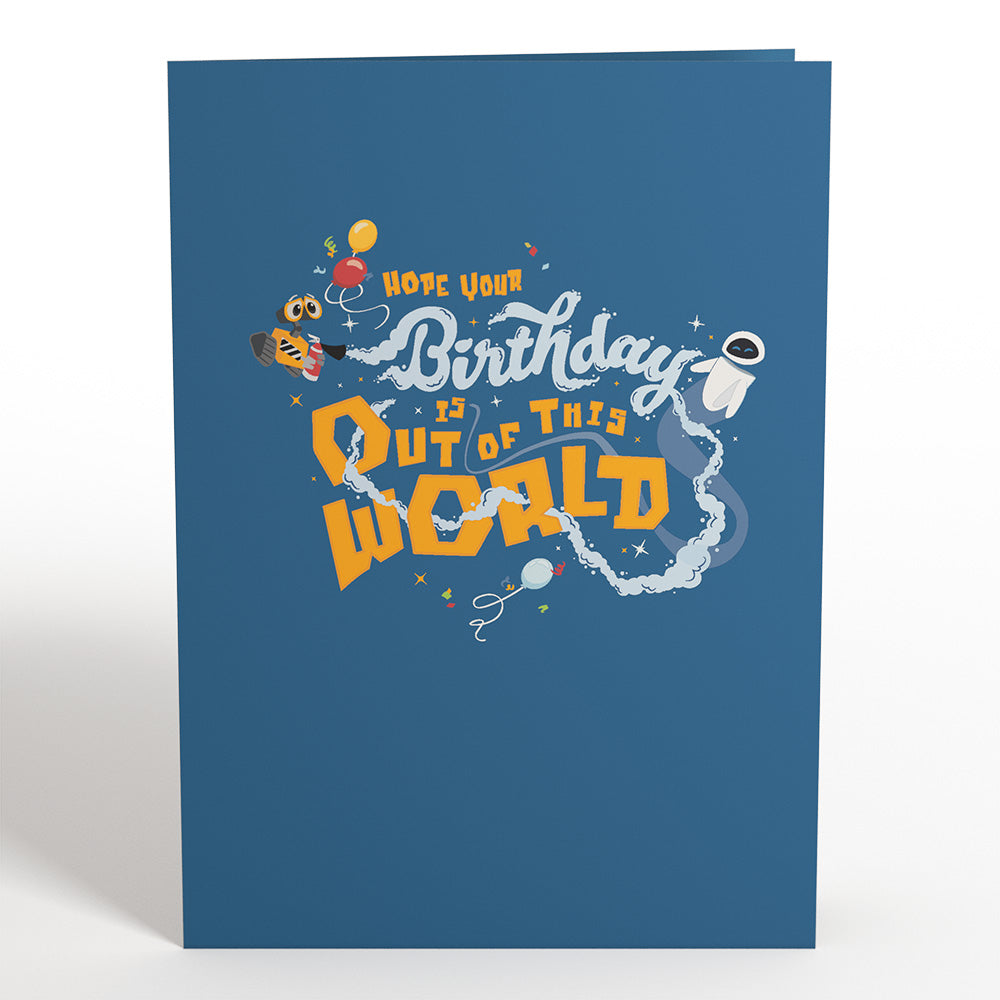 Disney and Pixar’s WALL•E Out Of This World Birthday Pop-Up Card、mySite、solidvoid