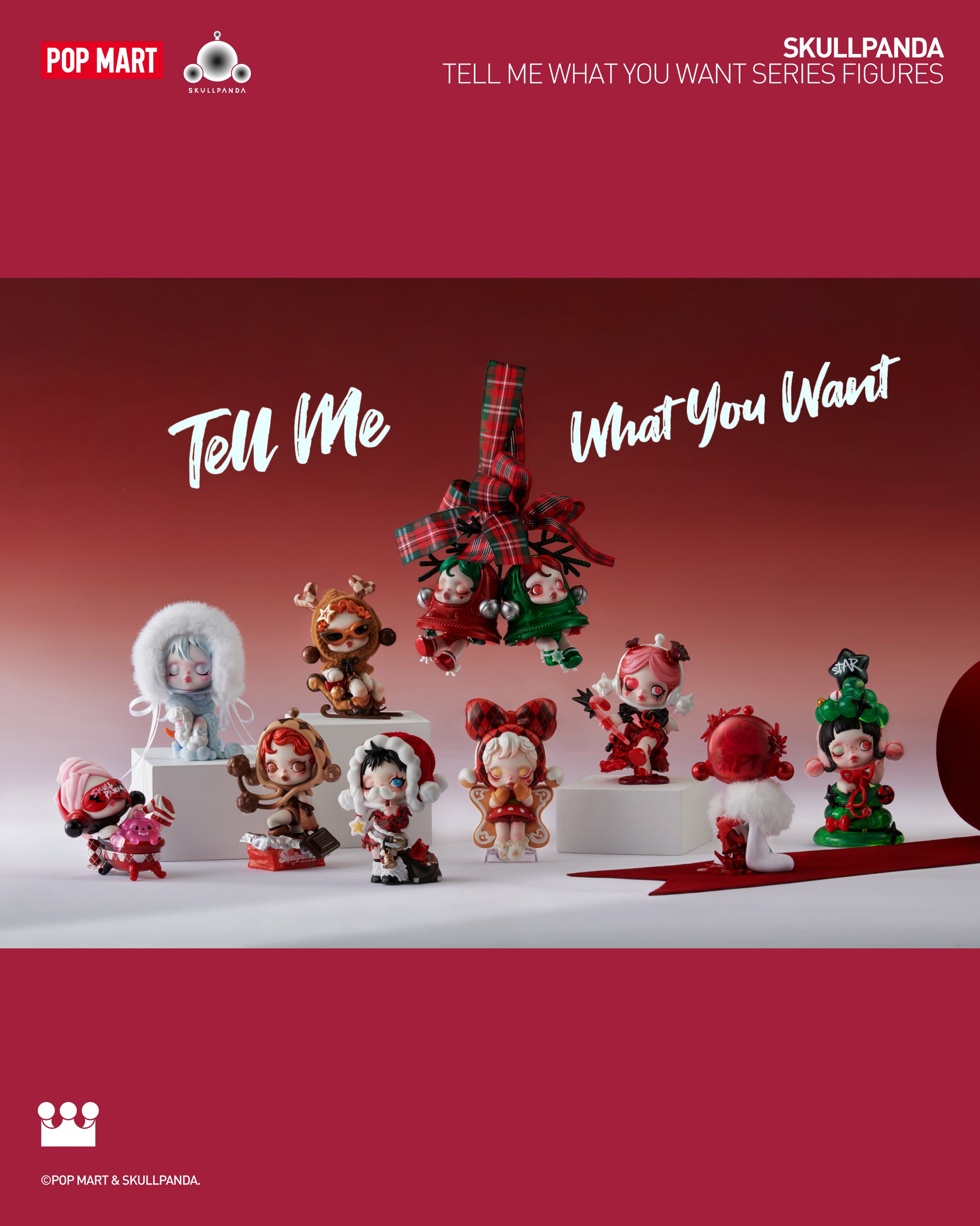  POP MART SKULLPANDA Tell Me What You Want Series Figures、mySite、greenlandpopulation