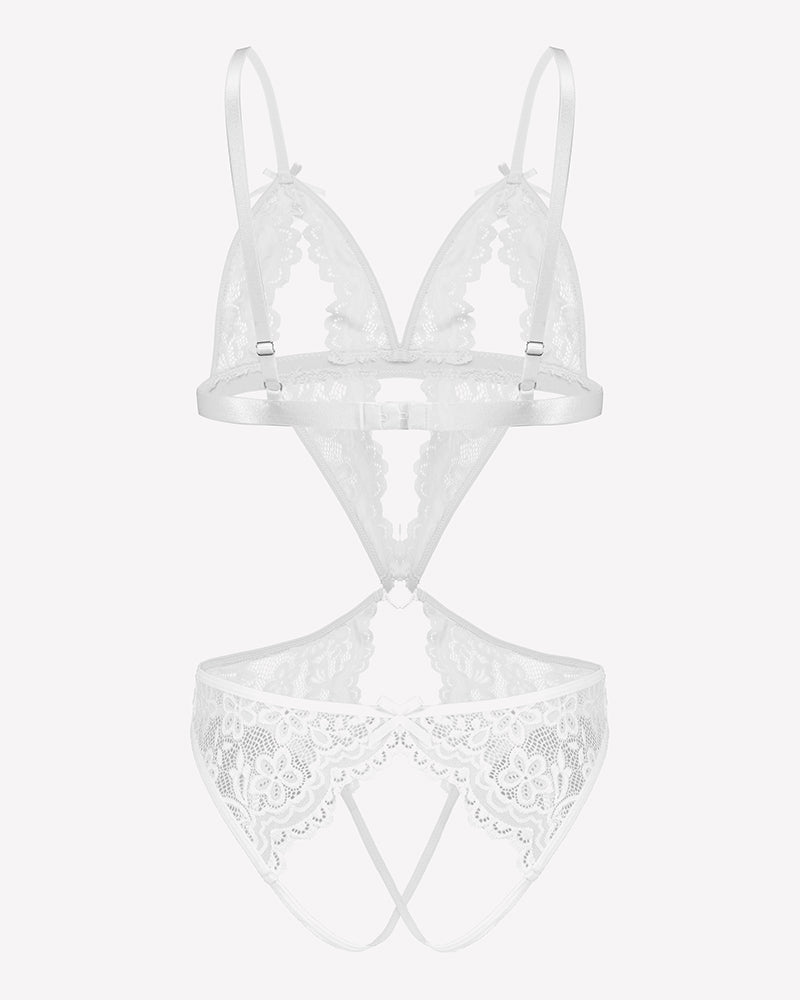 Lace Deep V Teddy Bodysuit、mySite、bengalsvssteelers