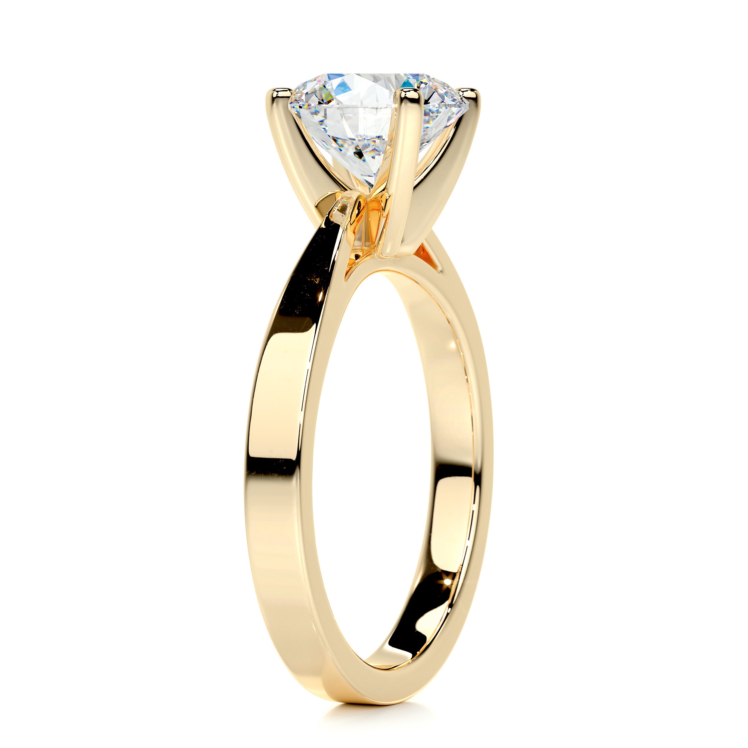 Diana Moissanite Ring -18K Yellow Gold、mySite、hinf8tx79