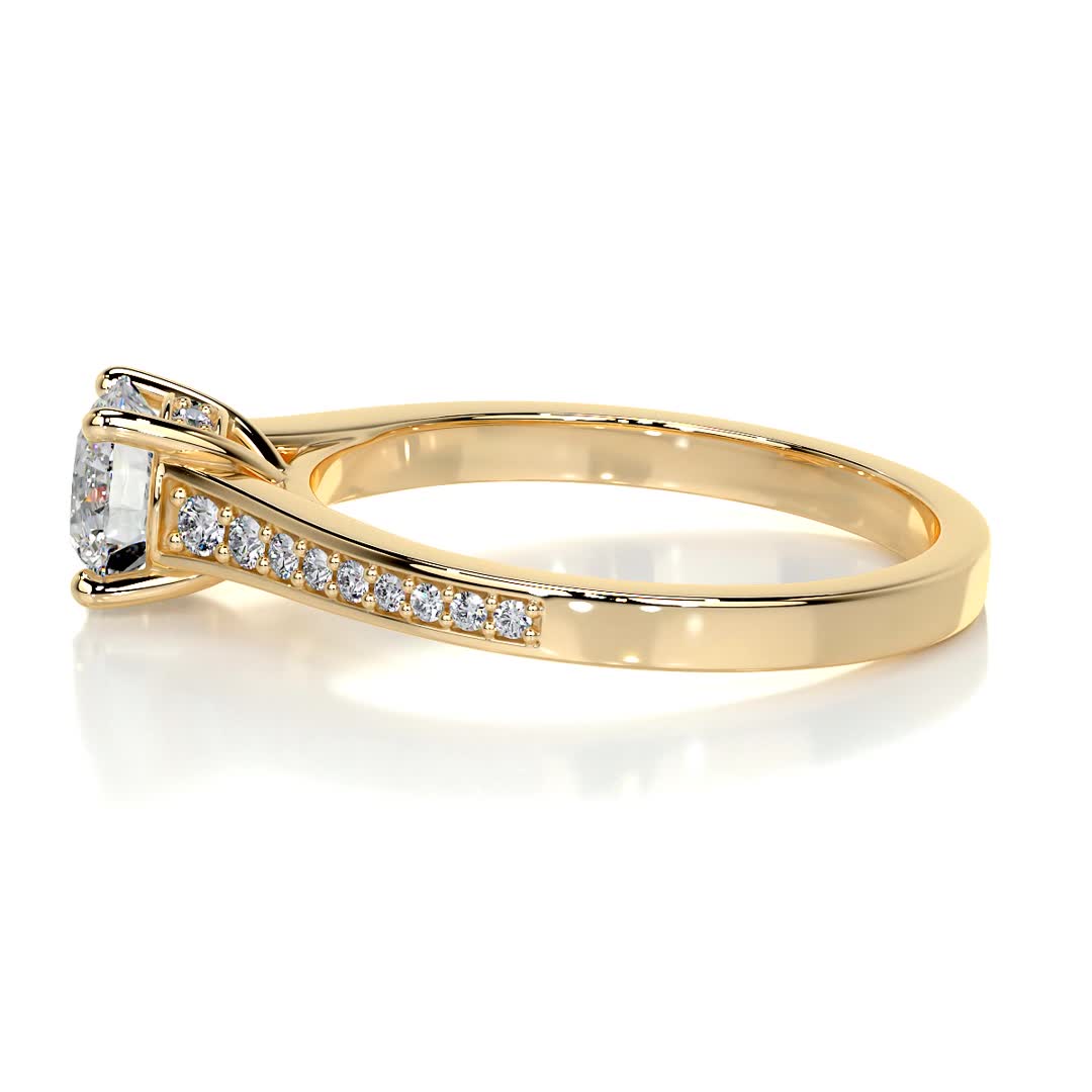 Lily Lab Grown Diamond Ring -18K Yellow Gold、mySite、hinf8tx79