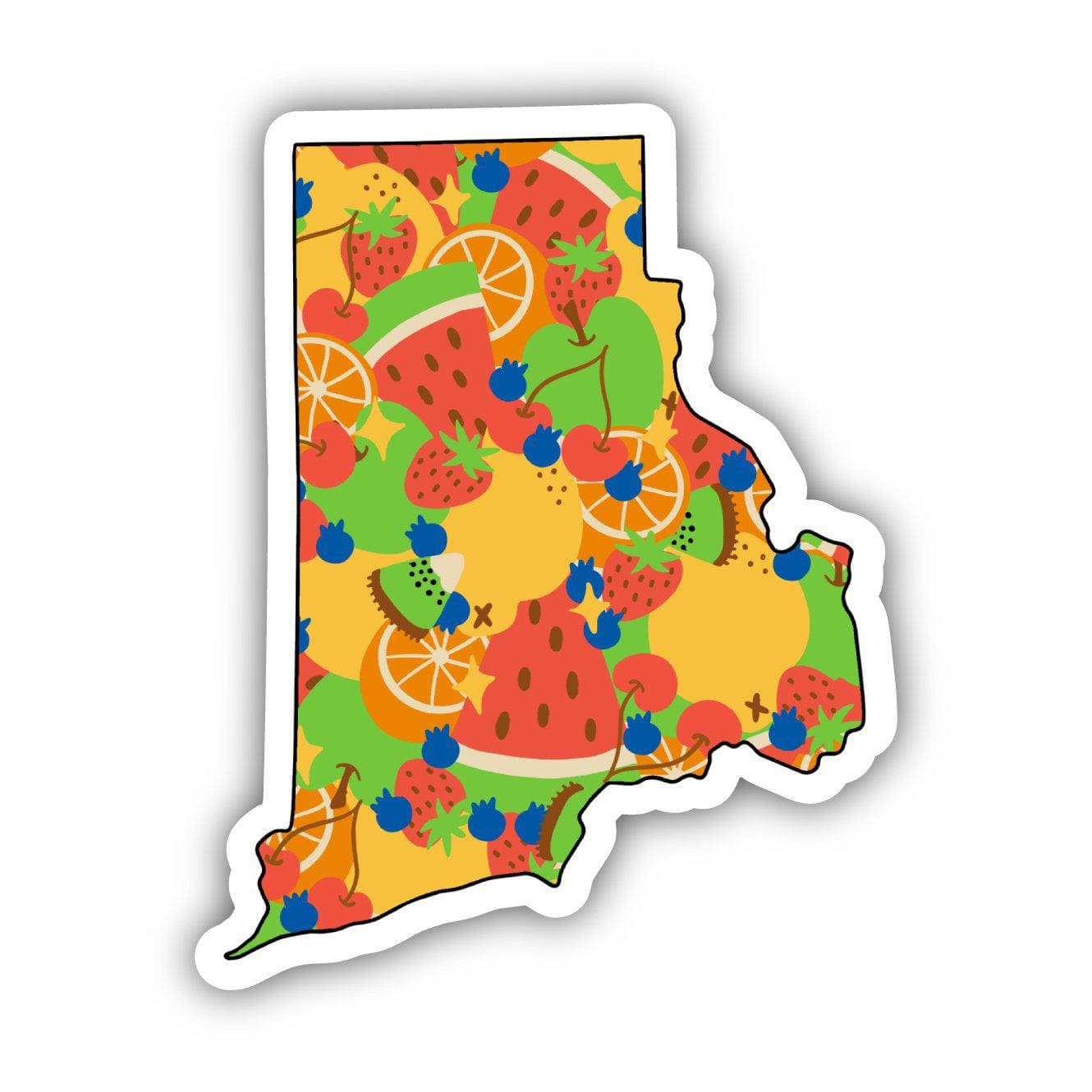 Rhode Island Fruit Pattern Sticker、mySite、ghnorth