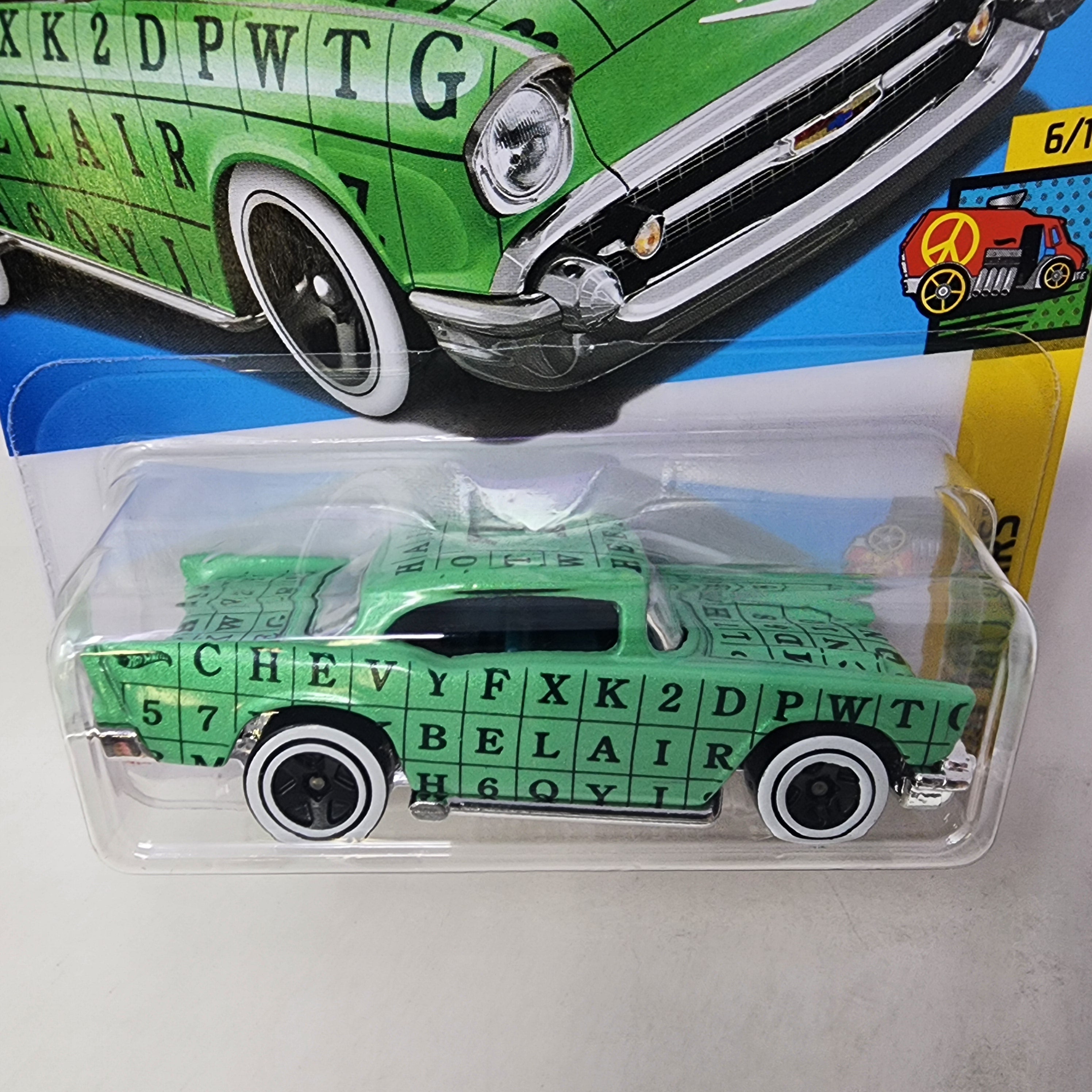 '57 Chevy #121 * Green * 2024 Hot Wheels Basic w/ Factory Holo、mySite、hgirdovlk