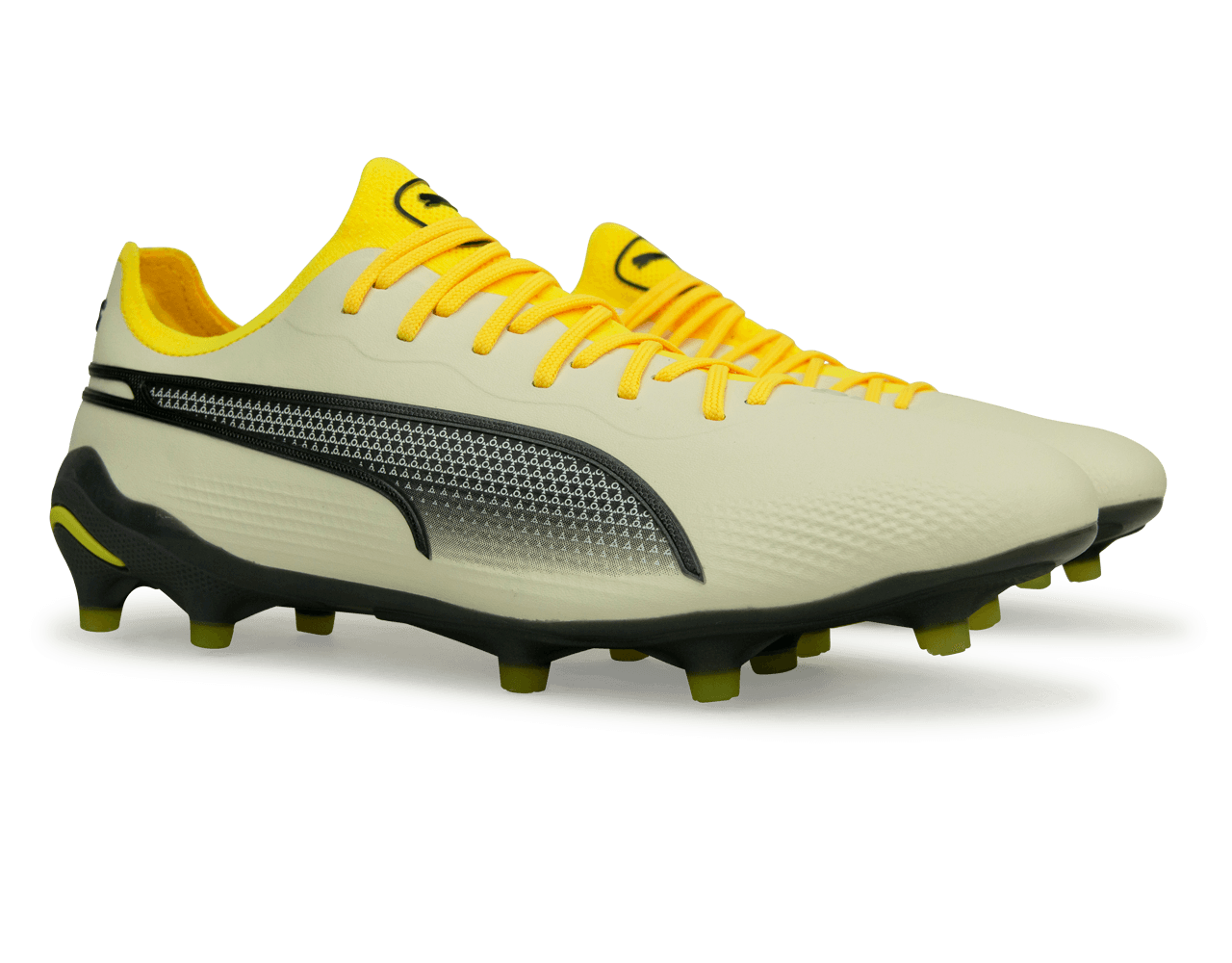 PUMA Men's King Ultimate FG/AG Alpine Snow/Asphalt Yellow、mySite、bottomscart