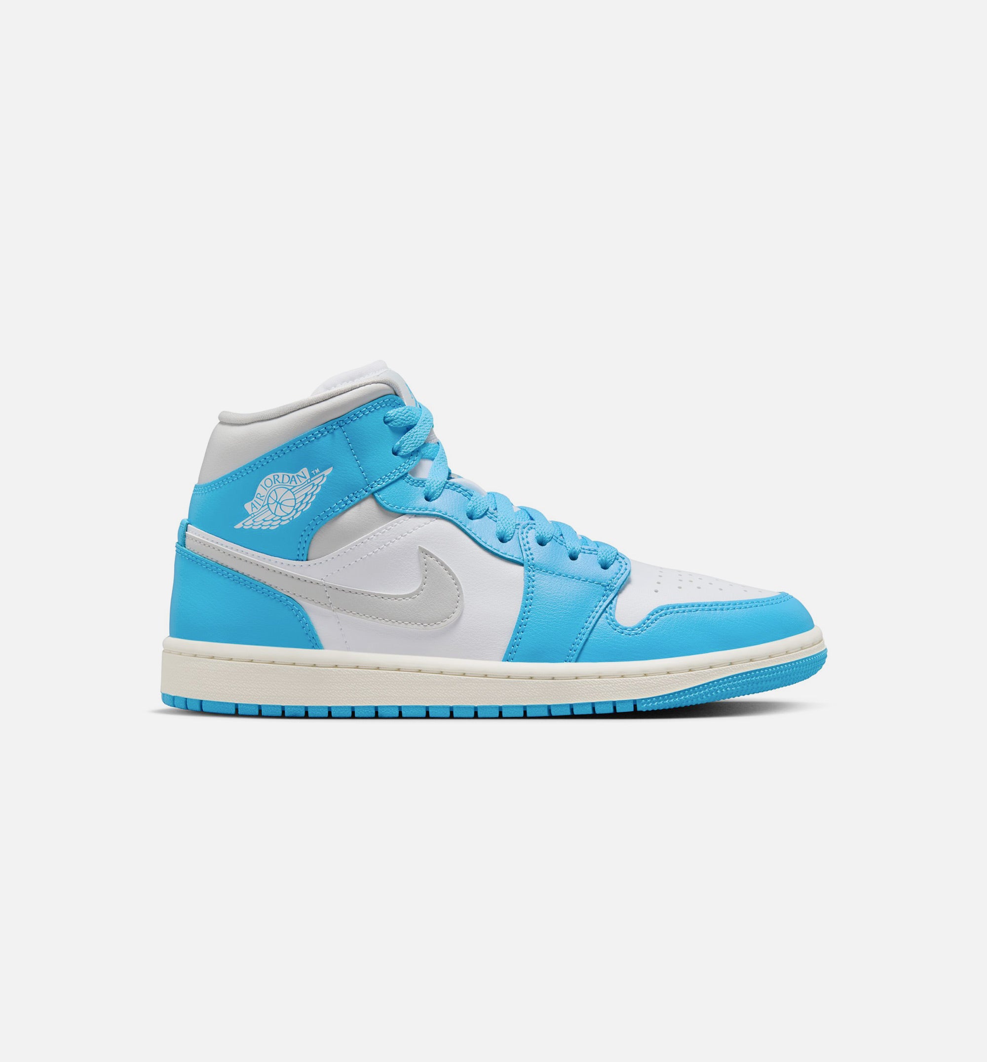 Air Jordan 1 Mid Dark Powder Blue Womens Lifestyle Shoe - Dark Powder Blue/Summit Grey/White、mySite、dreamappss
