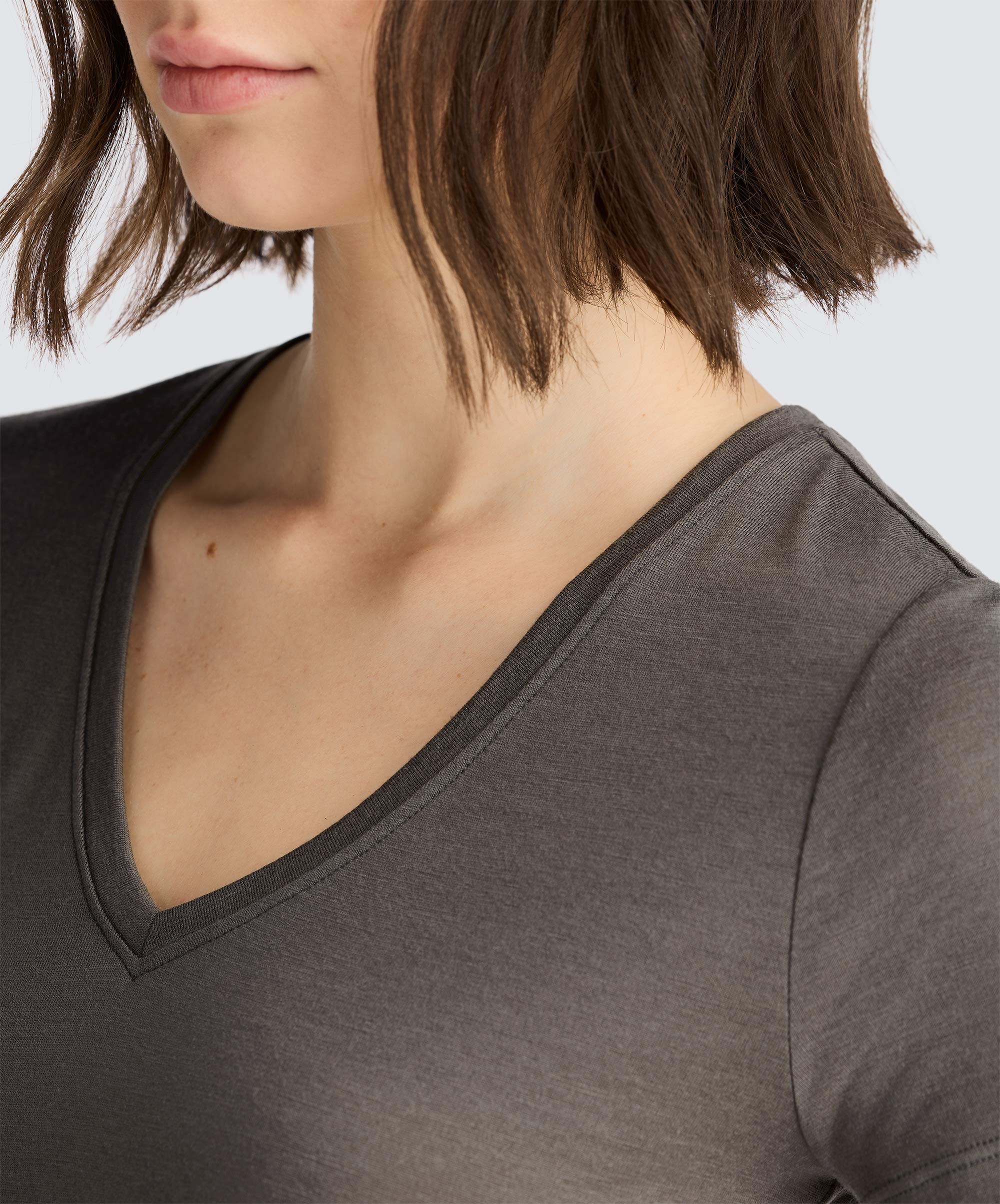 Women's Merino V-Neck T-Shirt、mySite、noshort