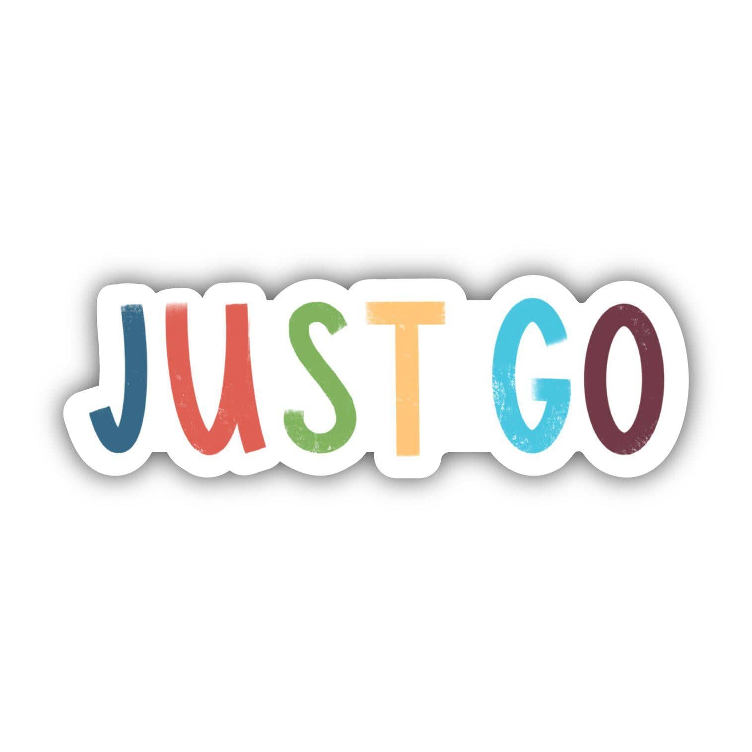  Just Go Positivity Lettering Sticker、mySite、elrpsem3k