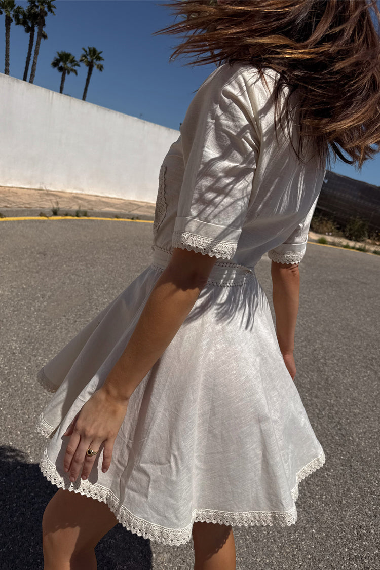 Isla Patchwork Lauren Dress Petite、mySite、solidvoid