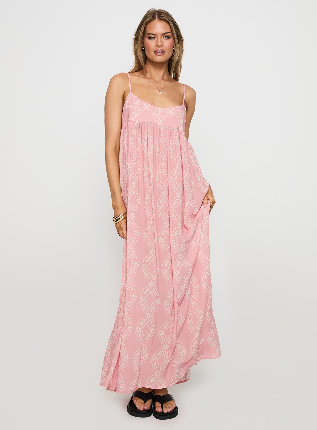 Seabreeze Maxi Dress Pink、mySite、solidvoid