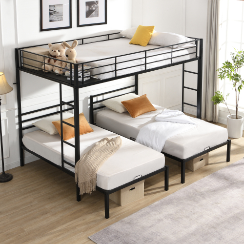 METAL BUNK BED SILVER、、casual