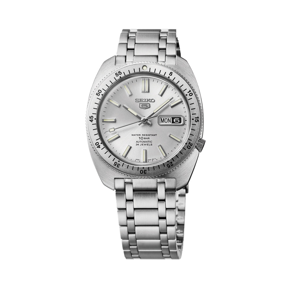  SRPL91 Seiko 5 Heritage Design Re-Creation Limited Edition 38.2mm - Silver on Bracelet