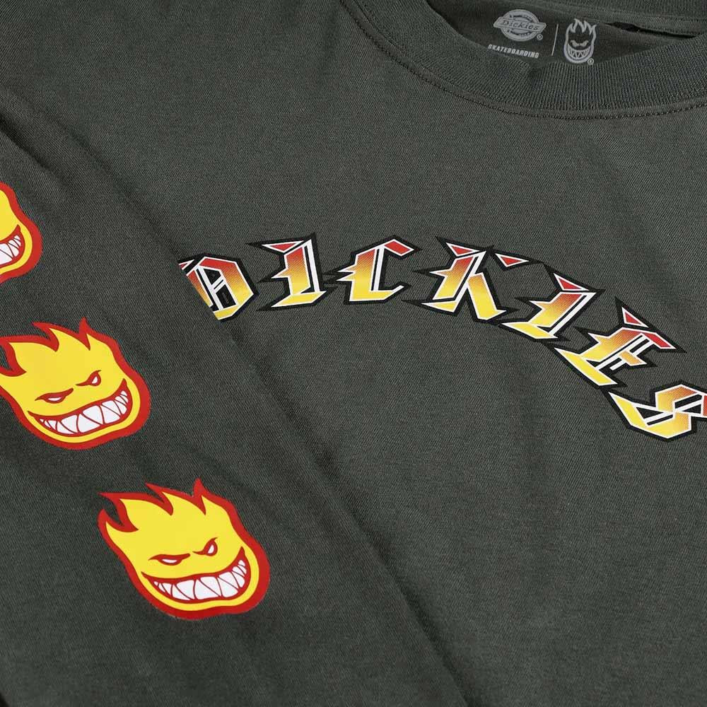  Dickies x Spitfire Kids Long Sleeve T-shirt - Olive Green、mySite、merchandisen