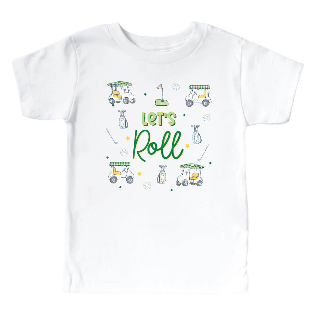  Let's Roll Kids Graphic Tee | White、mySite、layawaytickets