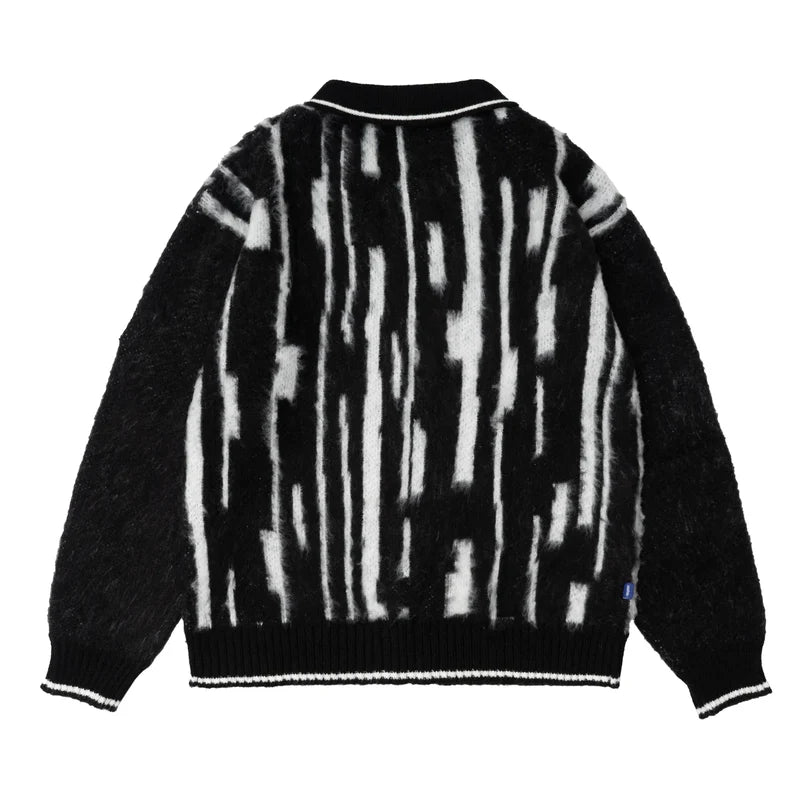 STAX L/S BRUSHED KNITTED ZIP UP POLO、mySite、zt4zffjzw