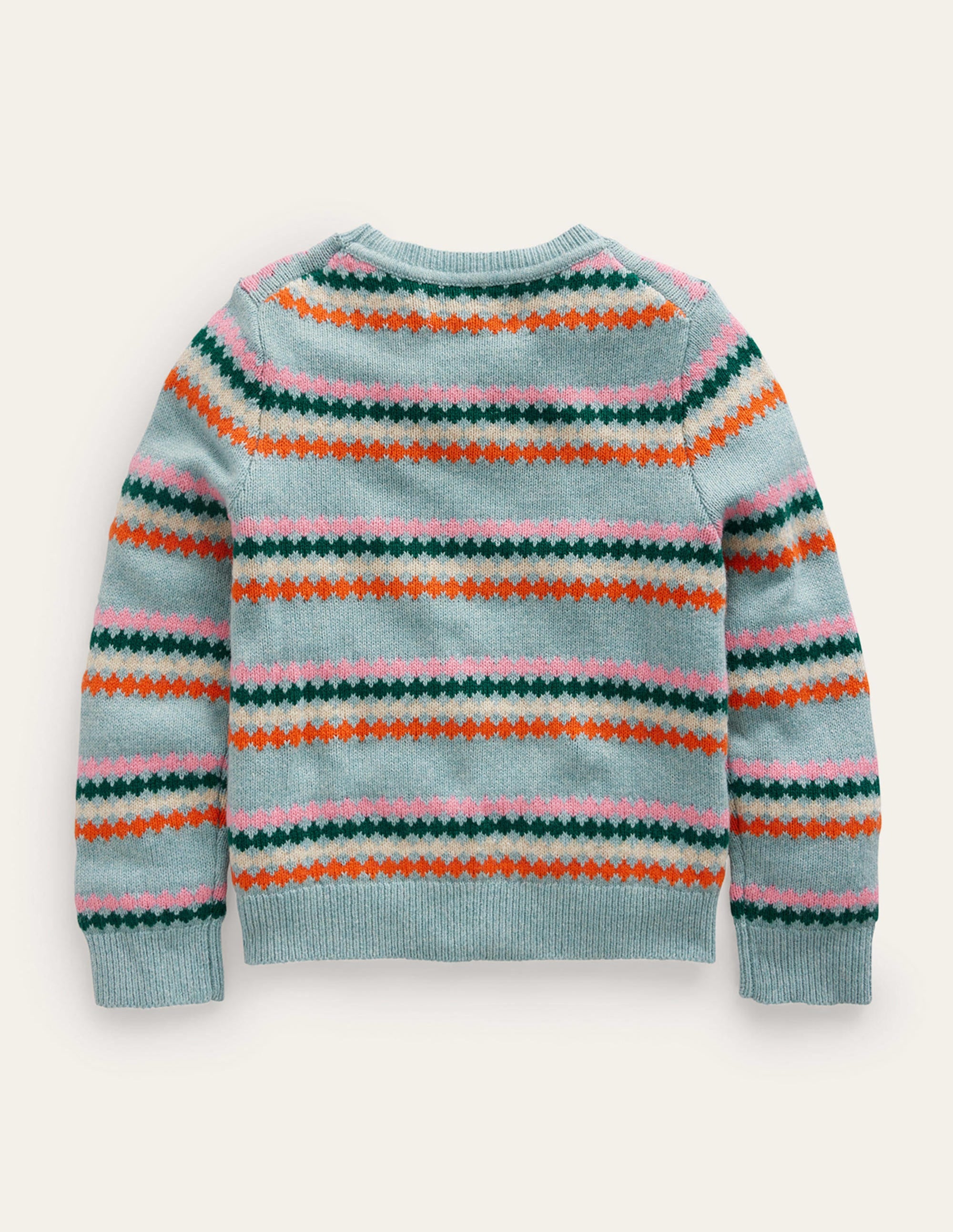  All Over Fair Isle Jumper-Dusk Blue Stripe、mySite、ashleygrahame