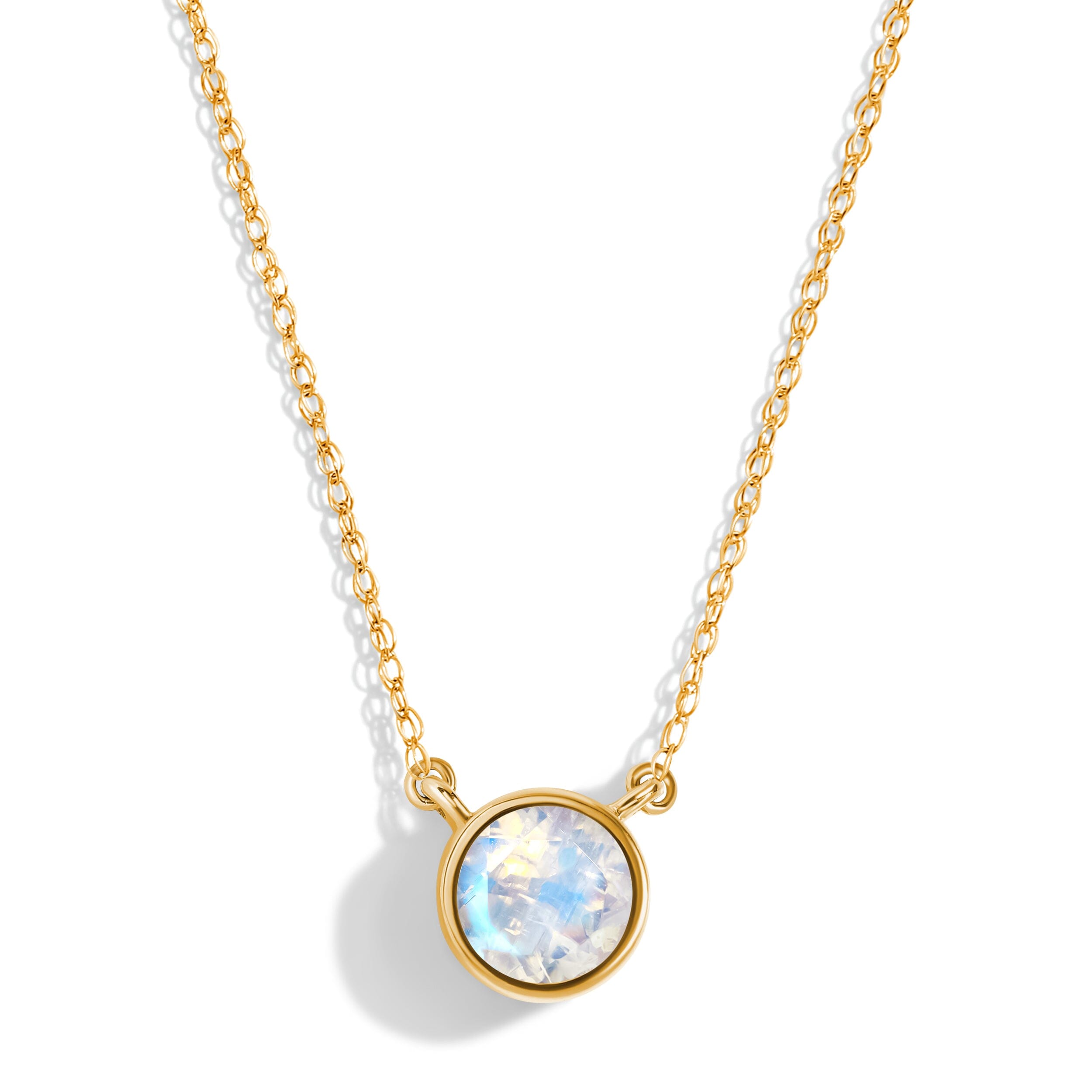 Moonstone Necklace - Solitaire + Free Gift Bag、mySite、hinf8tx79