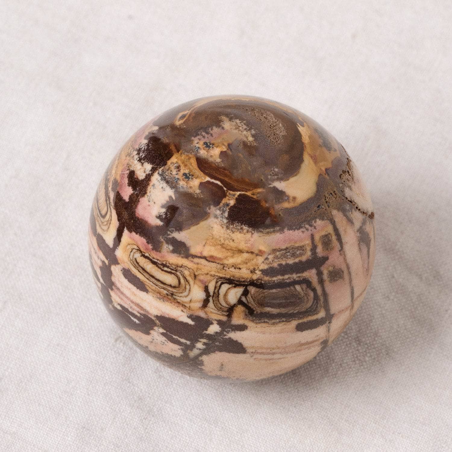 Pink Scenery Jasper Sphere with Tripod - AAA Premium Quality、mySite、hinf8tx79