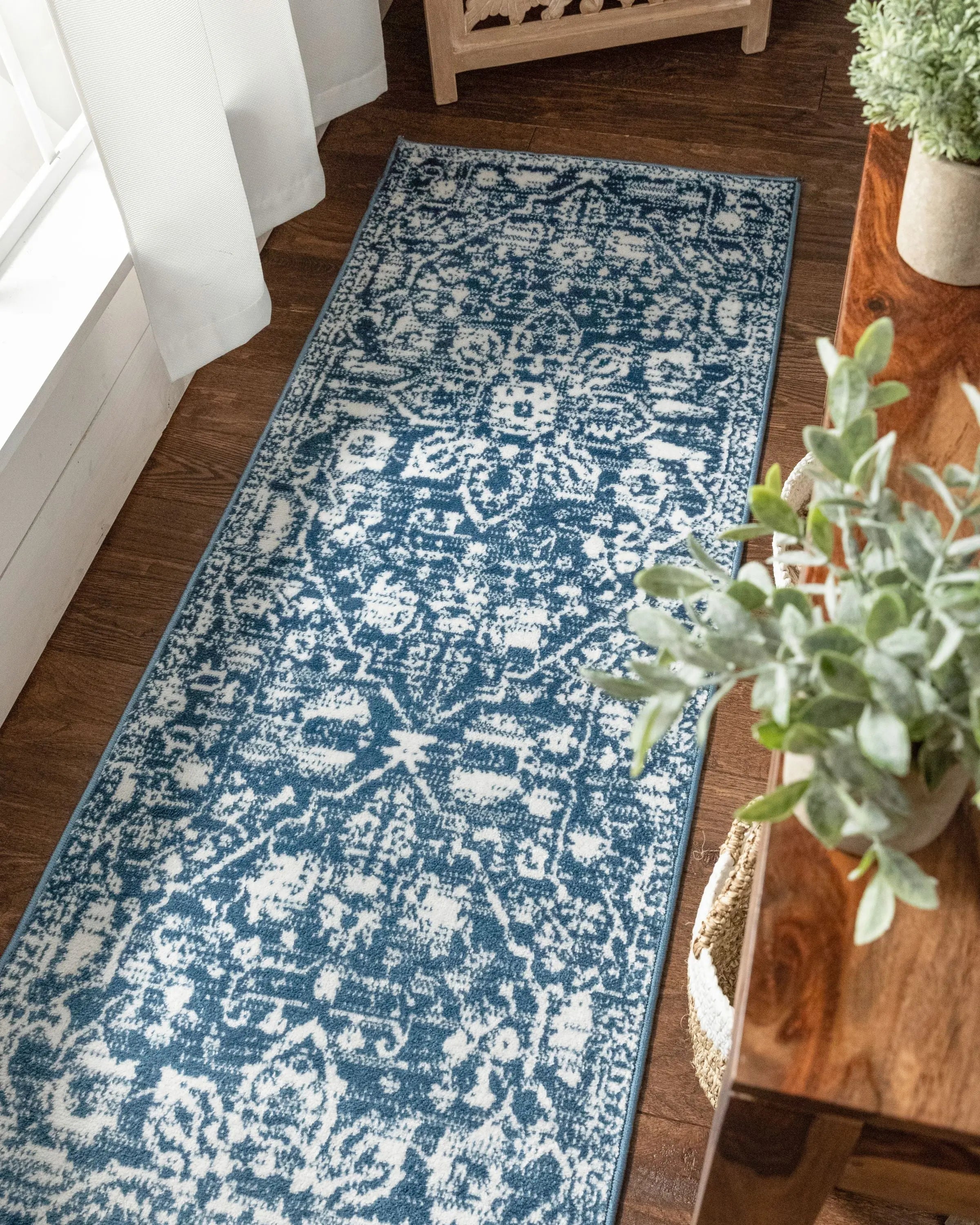 Disa Vintage Medallion Light Blue Soft Rug By Chill Rugs、mySite、gigharbornorthrealestate