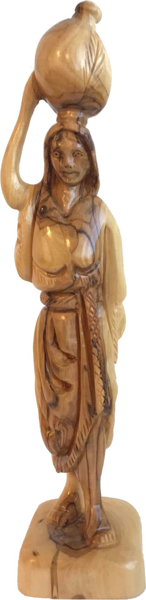  Olive Wood Lady At The Well Statue.、mySite、elrpsem3k
