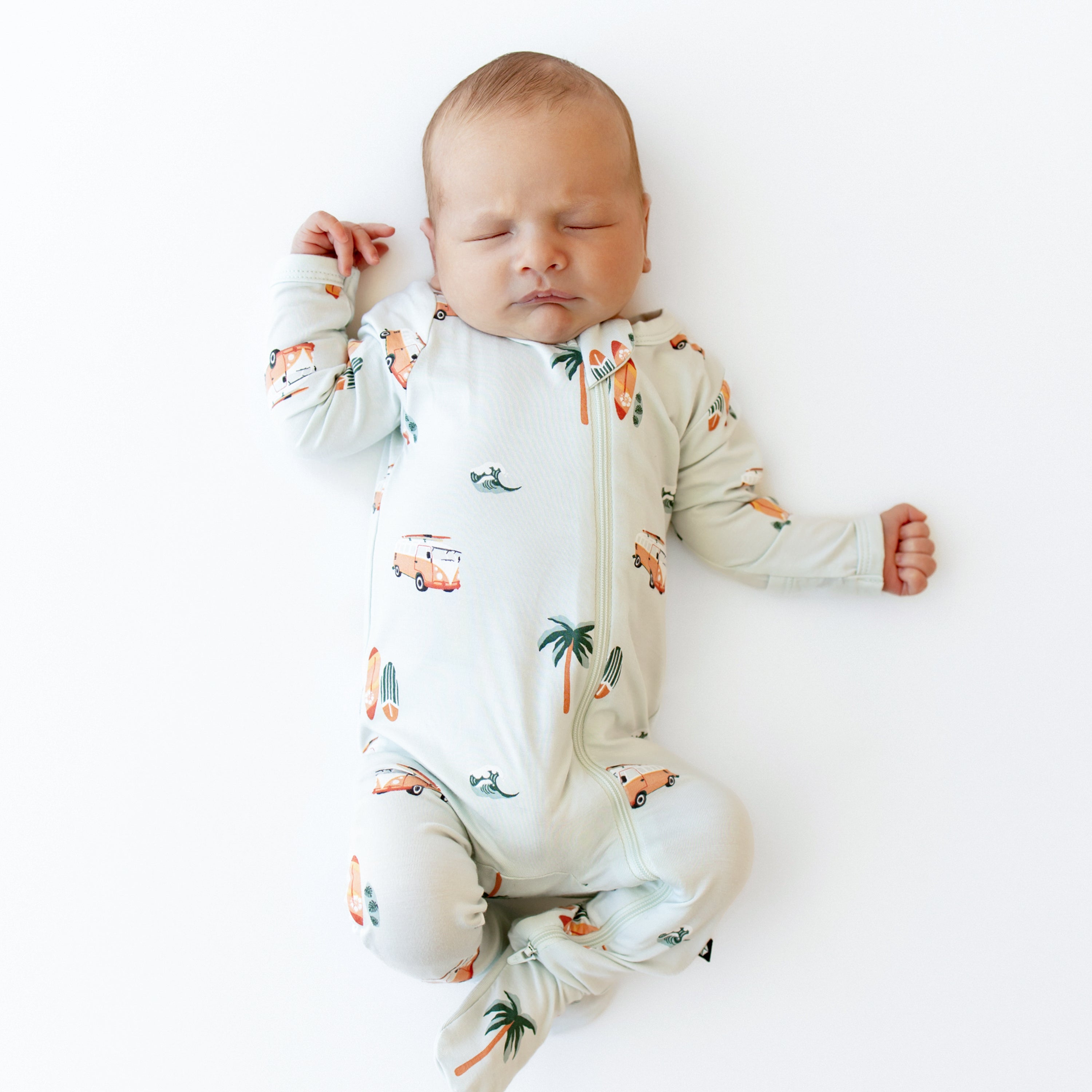  Zippered Footie in Dew Surf、mySite、layawaytickets