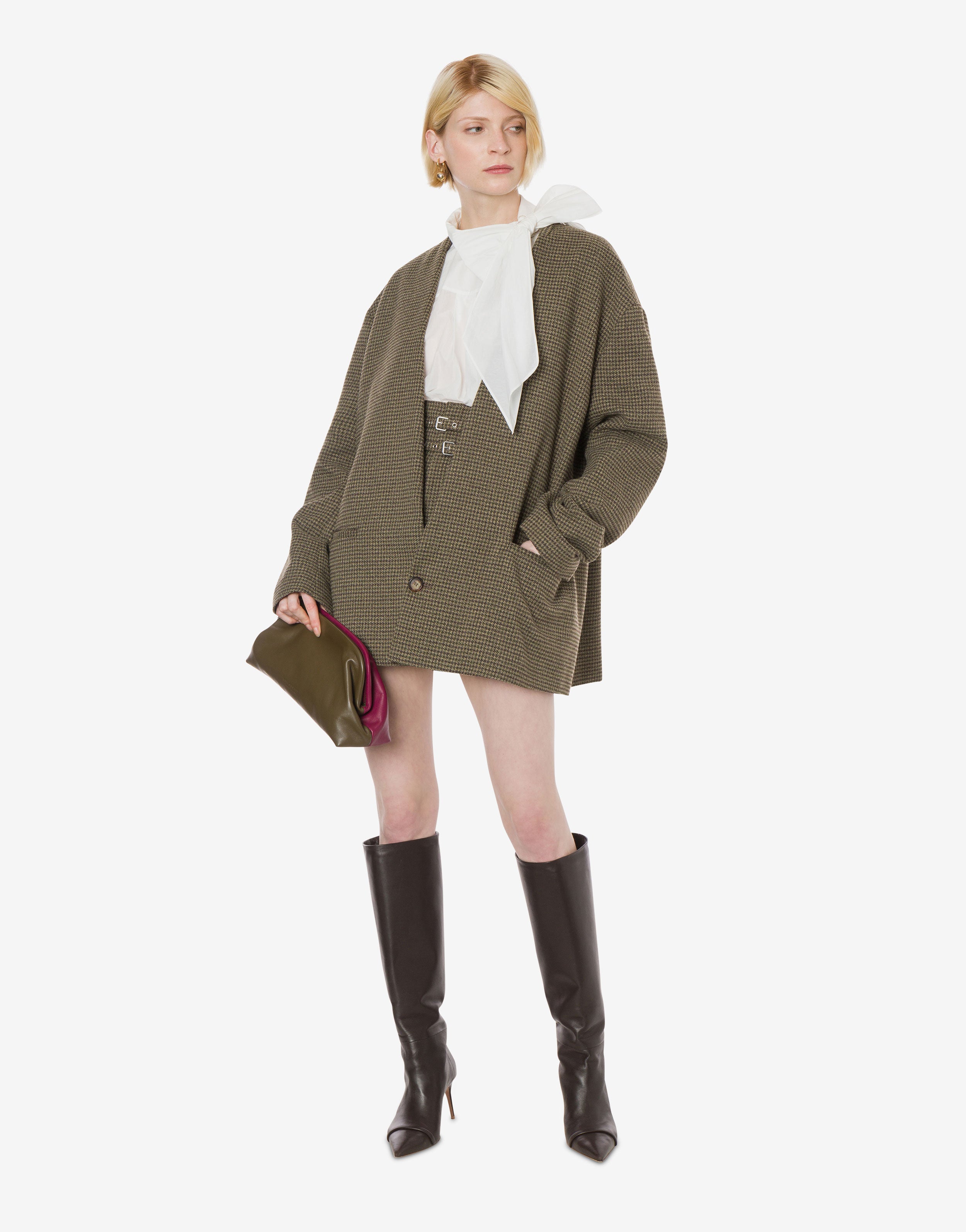 Giacca oversize in pied de poule、mySite、aoinhome