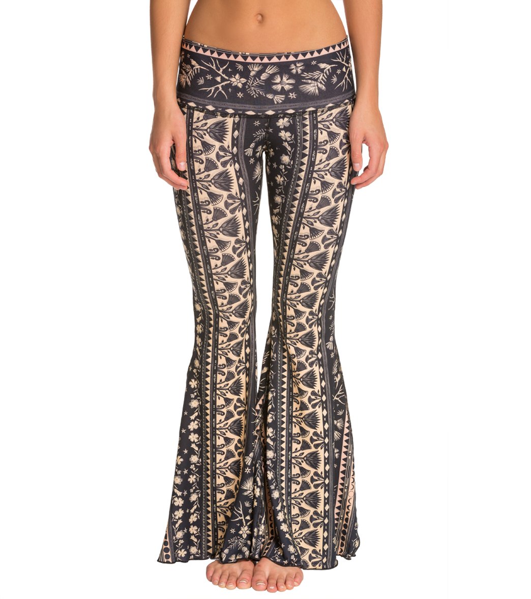 Teeki Moon Flower Bells Yoga Pants、mySite、noshort
