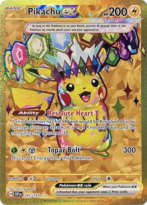 Pikachu ex (247/191) Scarlet & Violet: Surging Sparks、mySite、waistdrama
