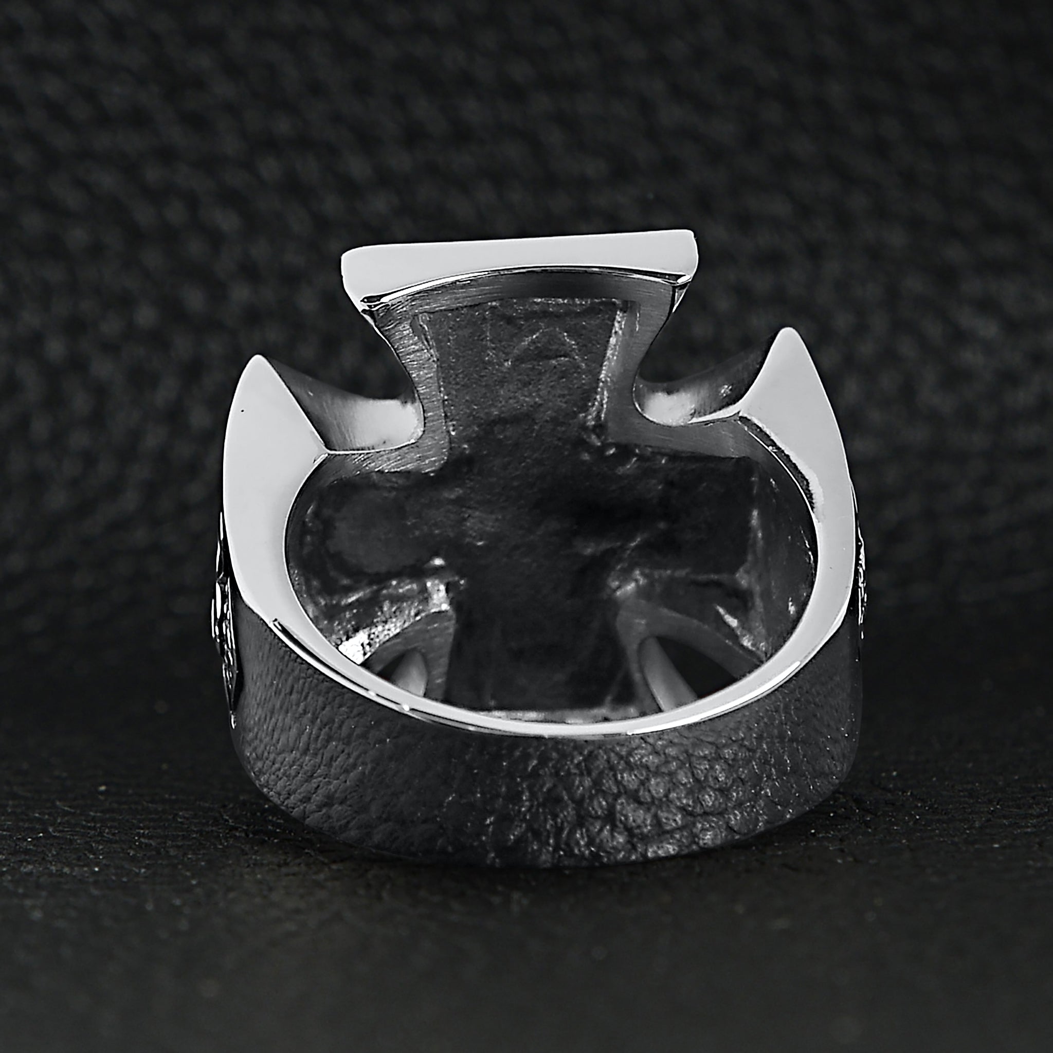 Stainless Steel 13 Skull Maltese Cross Signet Ring / SCR4001、mySite、dreamappss