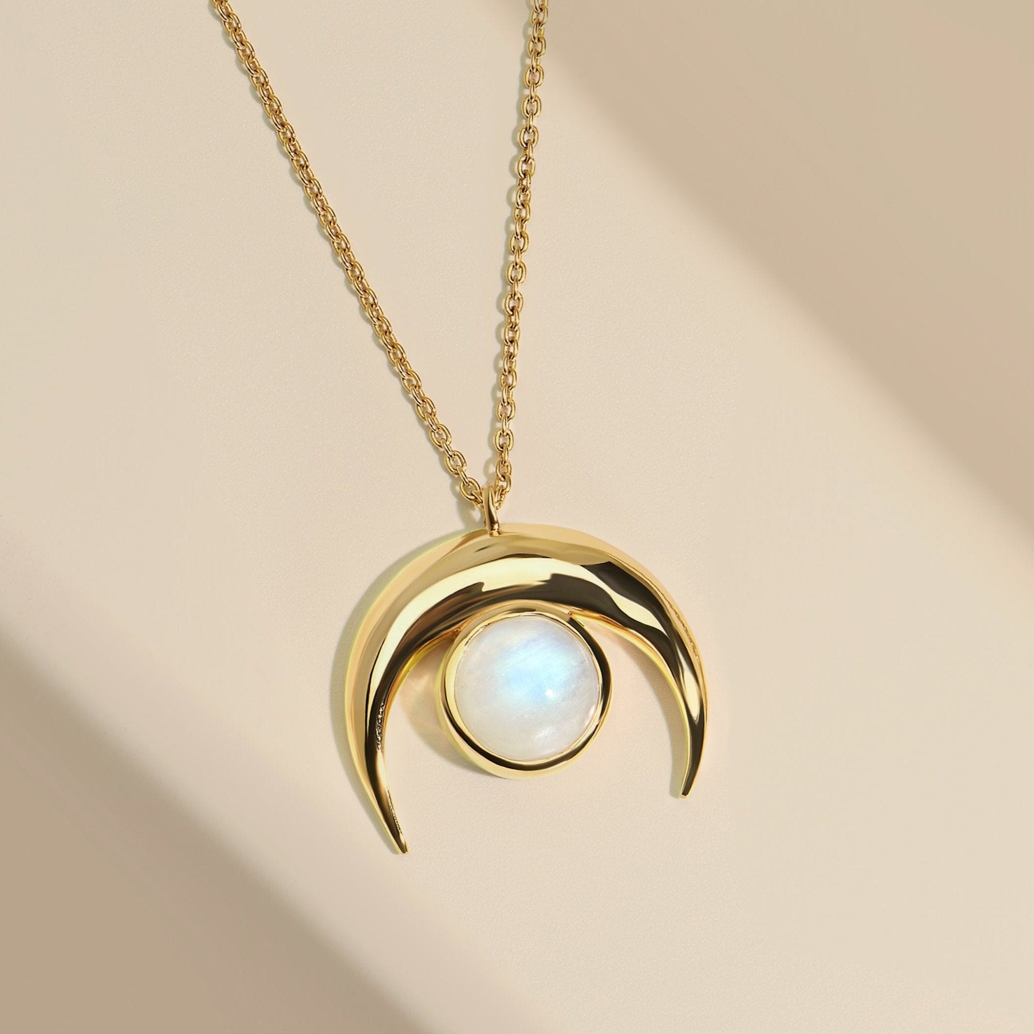 Moonstone Necklace - Crescent Moon、mySite、hinf8tx79