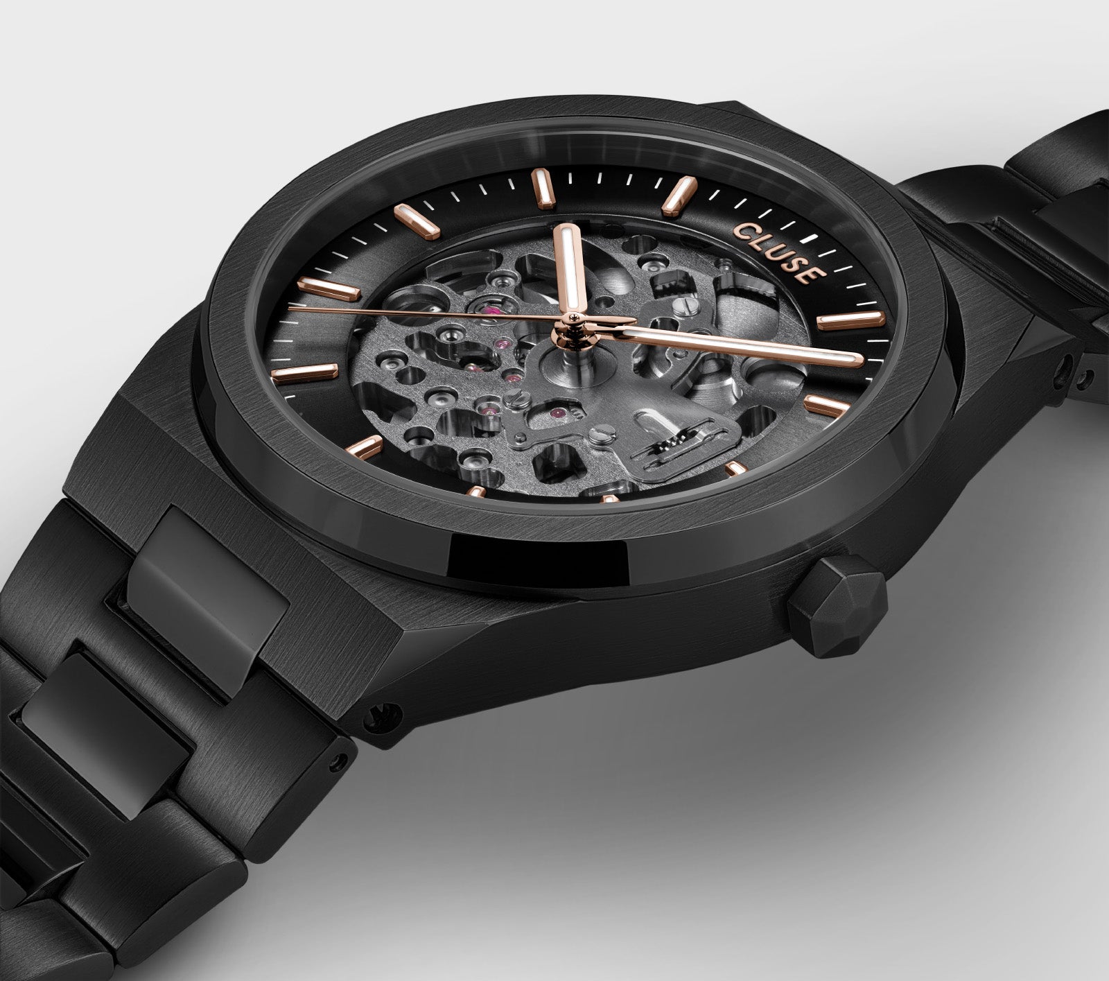 Vigoureux Automatic Watch Steel, Full black、mySite、botmansion