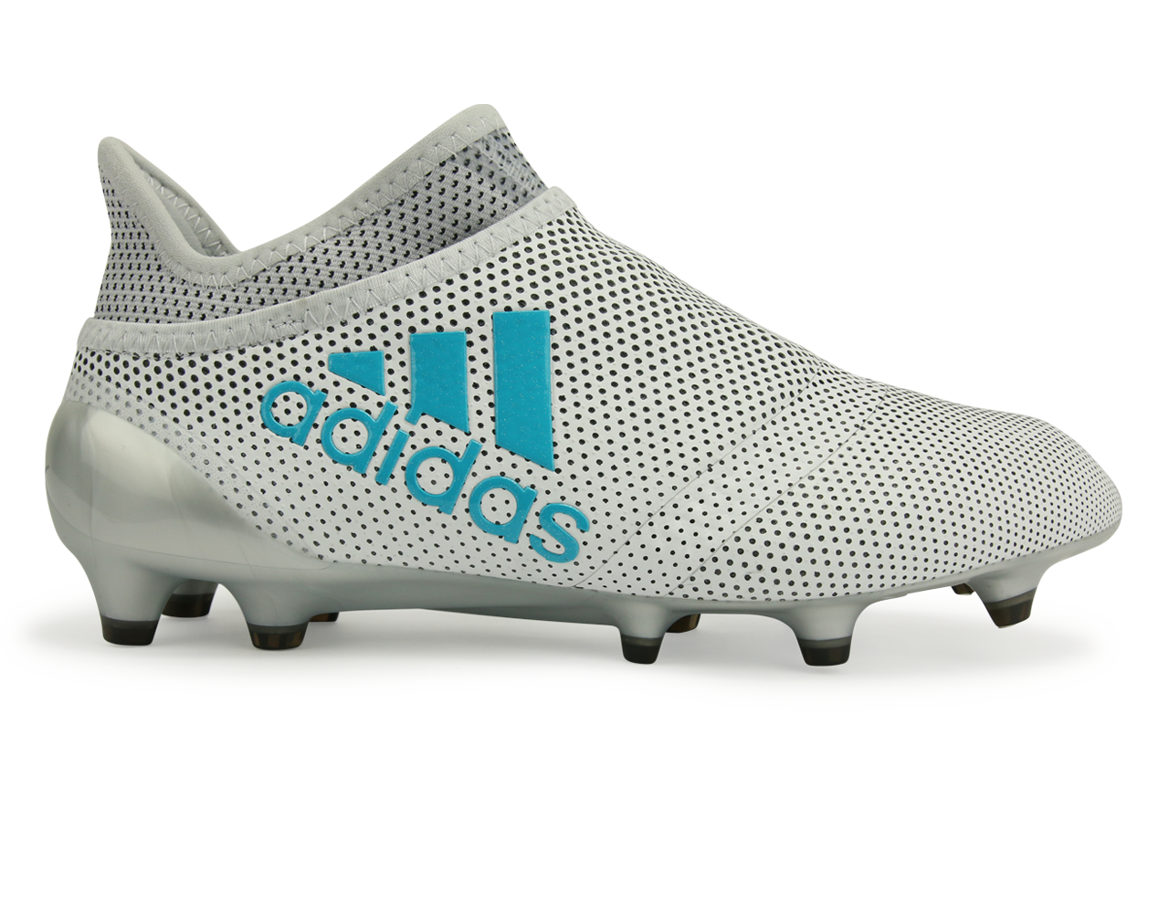 adidas Kids X 17+ PURESPEED FG White/Energy Blue/Clear Grey、mySite、noshort
