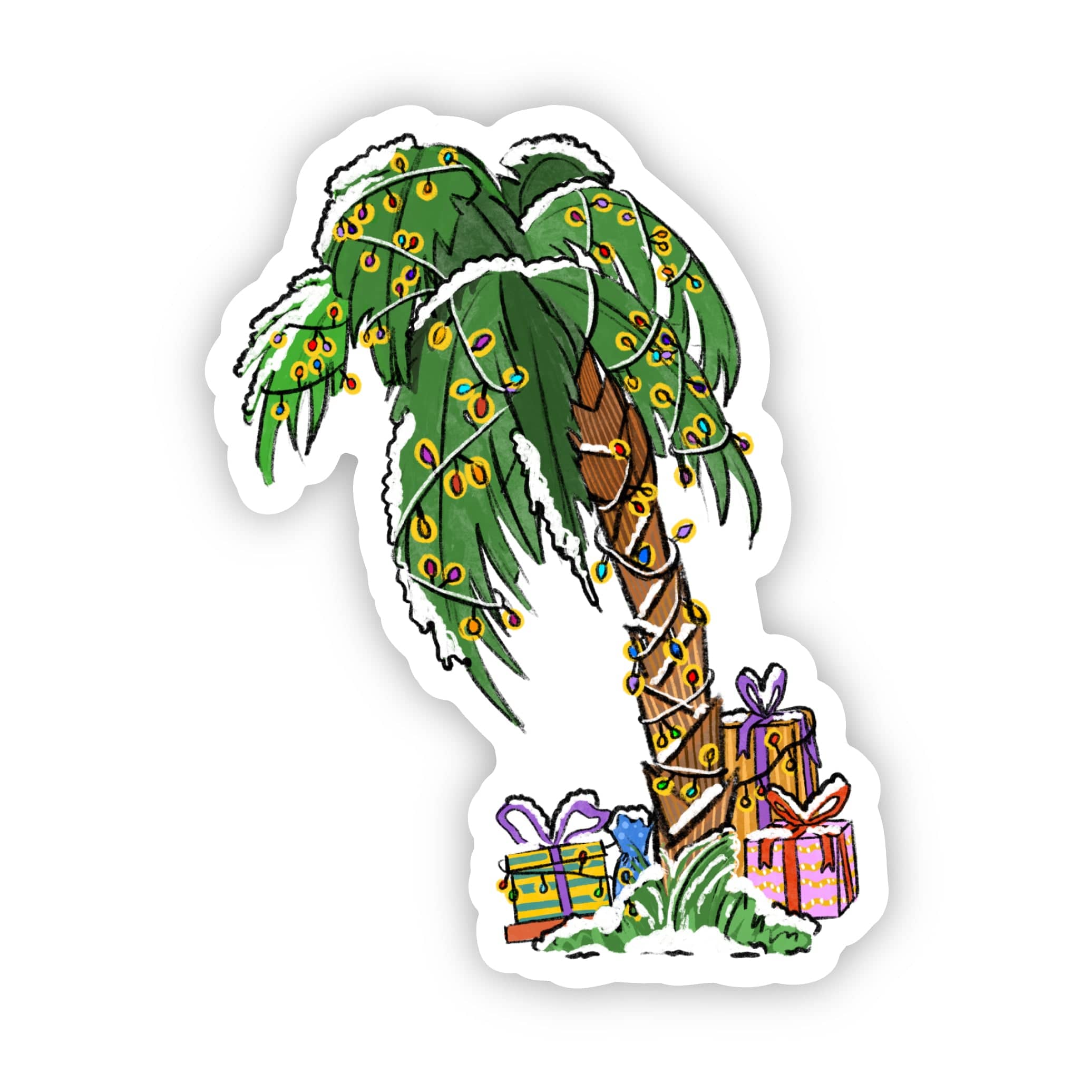  Palm Tree Christmas Tree Sticker、mySite、elrpsem3k