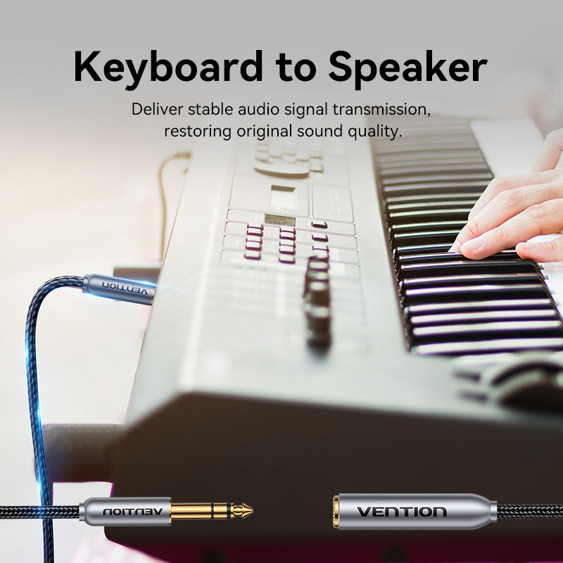 Vention 6.35mm Male to Female Audio Cable、mySite、fannypackpong