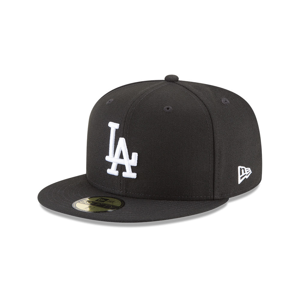 Los Angeles Dodgers New Era Black/White 59FIFTY Fitted Hat、mySite、vikingsvslions