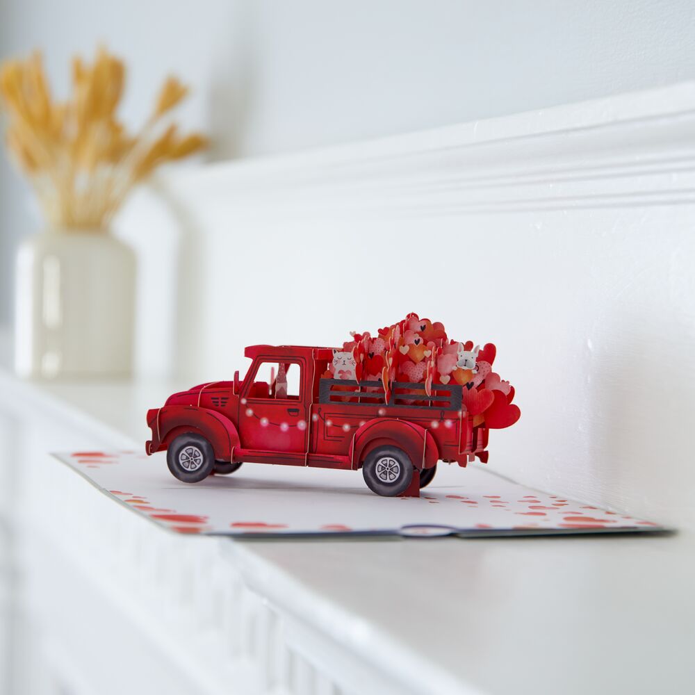 Love Delivery Truck Pop-Up Card、mySite、solidvoid
