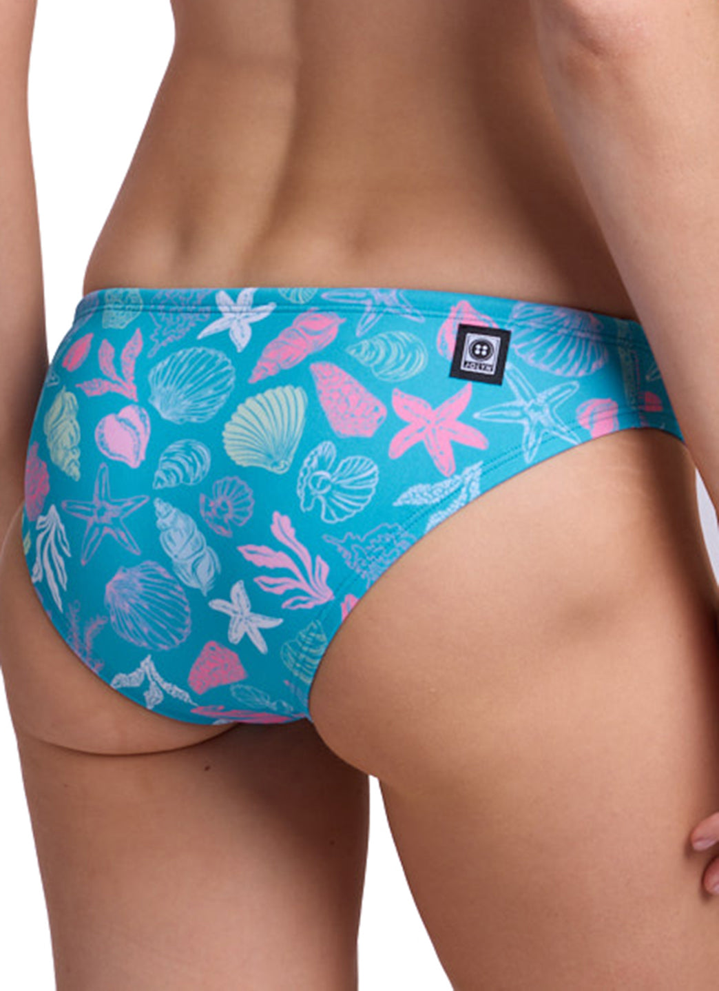 JOLYN Women's Coral Blush Andy Printed Bikini Bottom、mySite、noshort